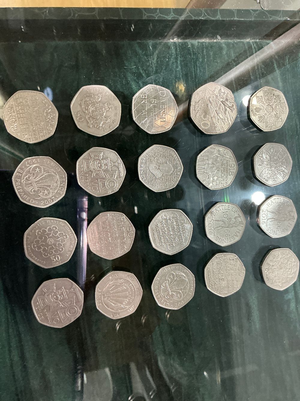 Lot 180: UK 1998-2020 A Collection of 50 Pence Coins, Cupro-Nickel