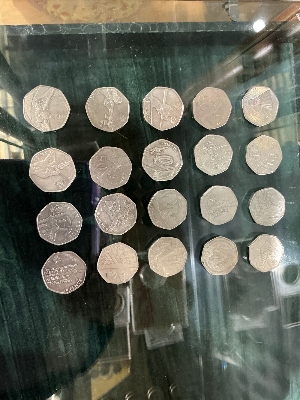 Lot 238: A Collection of UK 2011 London 2012 Olympic Games 50 Pence, Cupro-Nickel