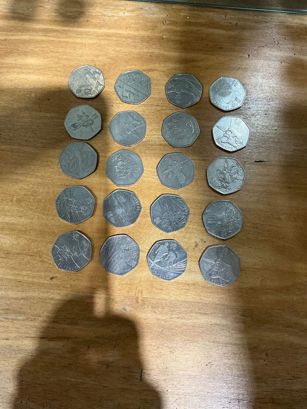 Lot 240: UK 2011 A Lot of 50 Pence Coins, Cupro-Nickel, KM-1189/1217
