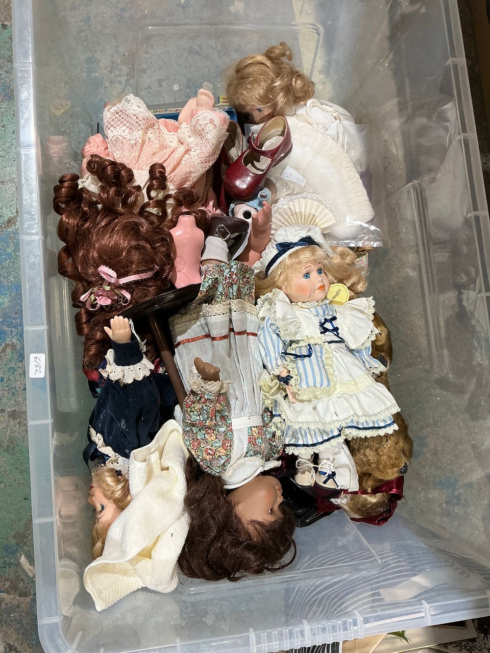 Lot 362: Collection of Duck House Heirloom and Vintage-Style Porcelain Dolls, circa 1990s
