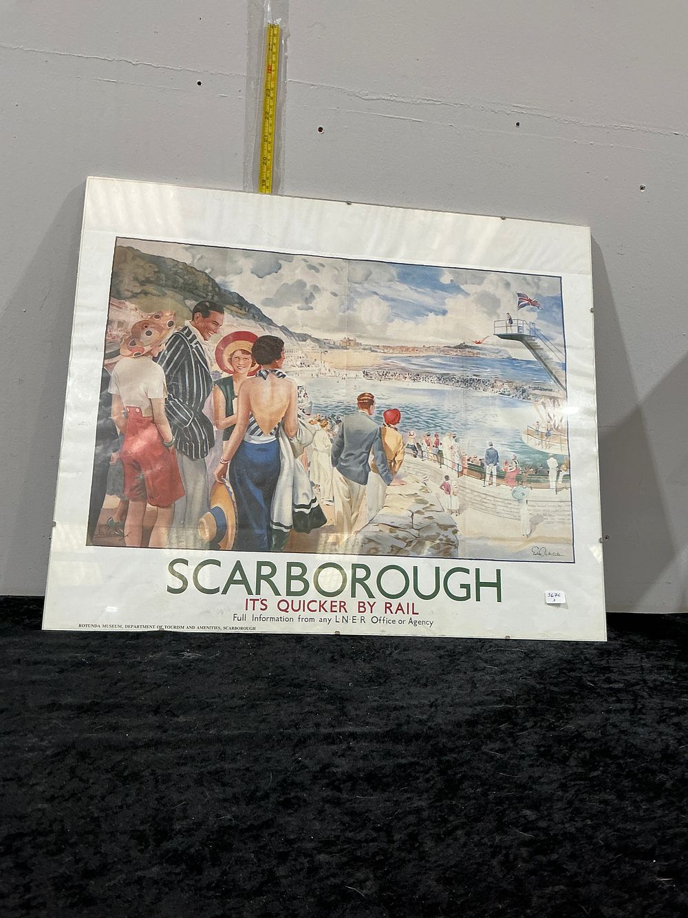 Lot 85: A reproduction LNER Scarborough railway travel poster after Andrew Johnson
