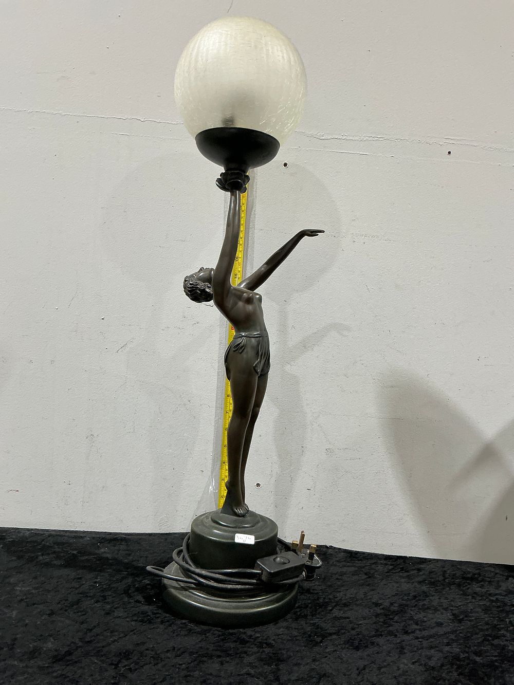Lot 156: An Art Deco Style Figural Table Lamp in the Manner of Max Le Verrier