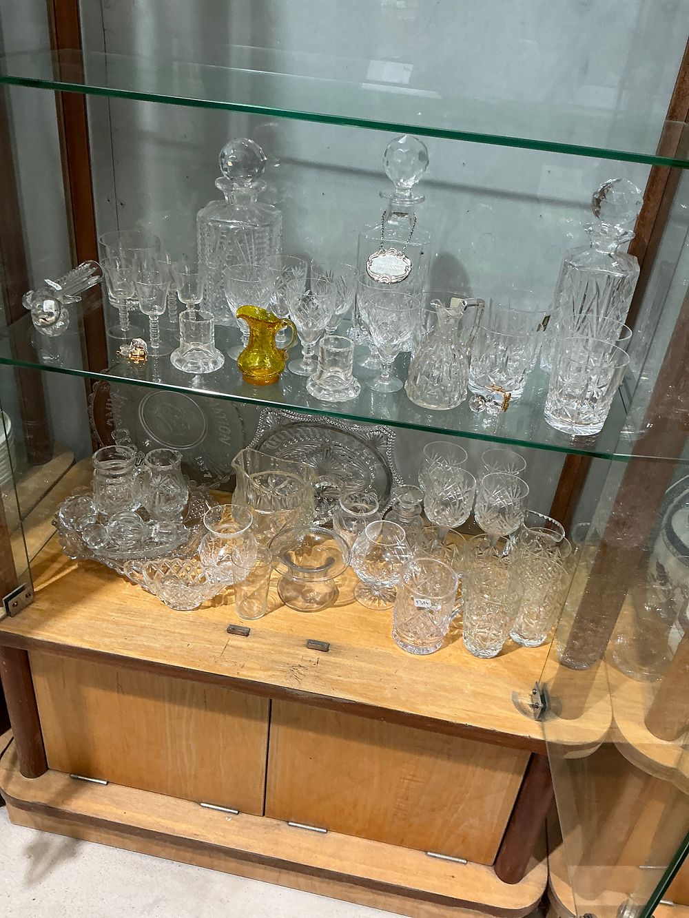 Lot 224: A Collection of British and European Cut Lead Crystal and Glassware