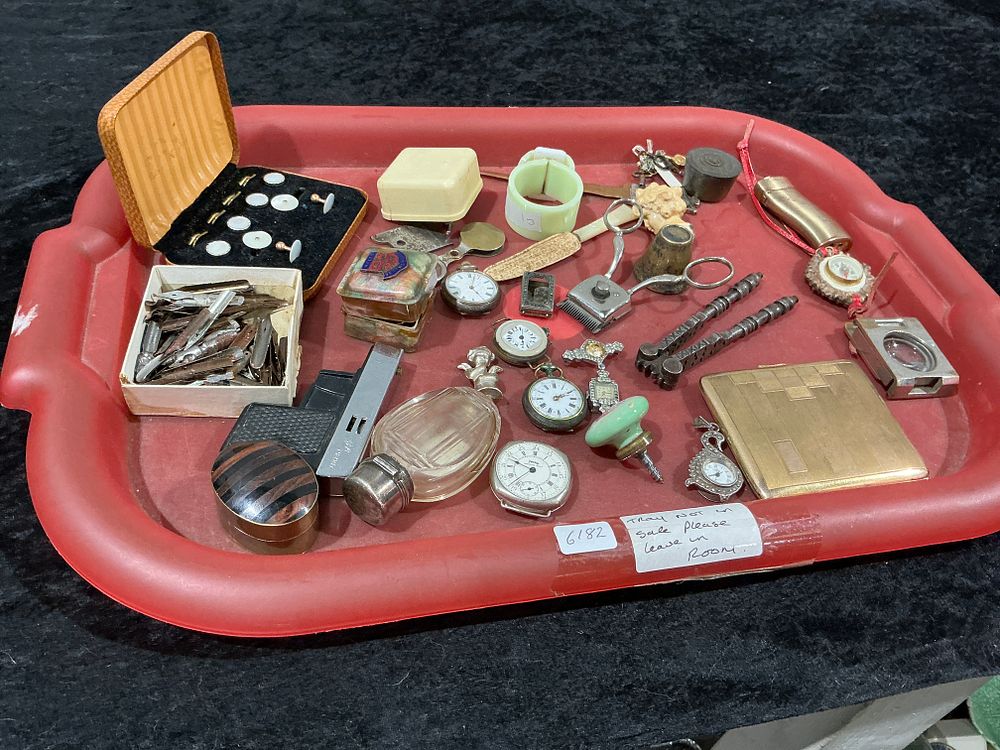 Lot 333: An Assortment of Vintage Collectables and Curiosities including Watches Writing Implements and Smoking Accessories