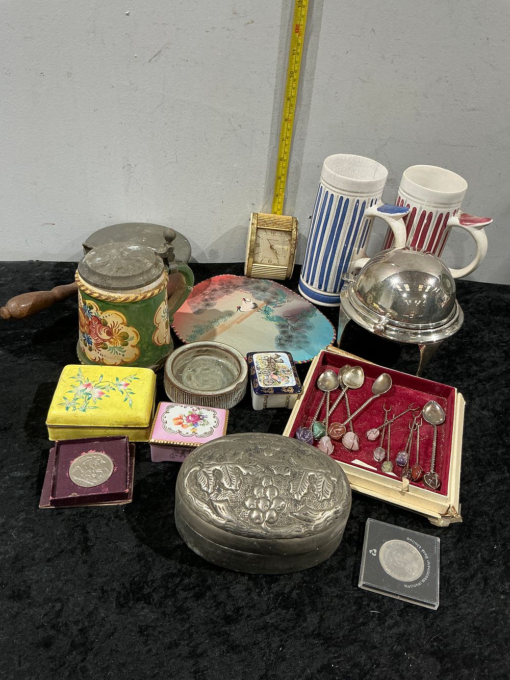 Lot 357: A Collection of Silver-Plated Ware, Ceramics, and Decorative Collectibles