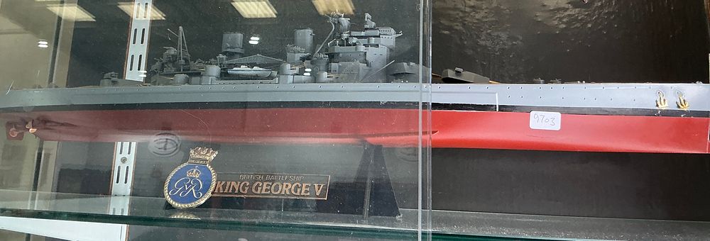 Lot 176: A Detailed Static Display Model of the British Battleship HMS King George V