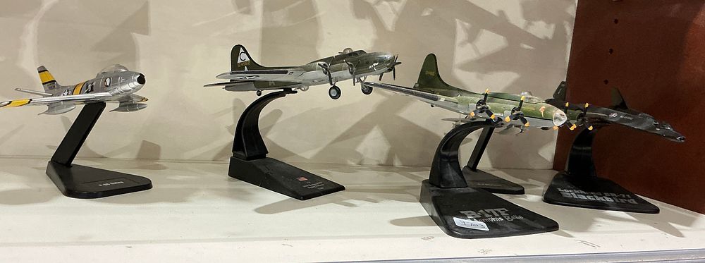 Lot 215: A Collection of 1/144 Scale Die-cast Military Aircraft Models Metal