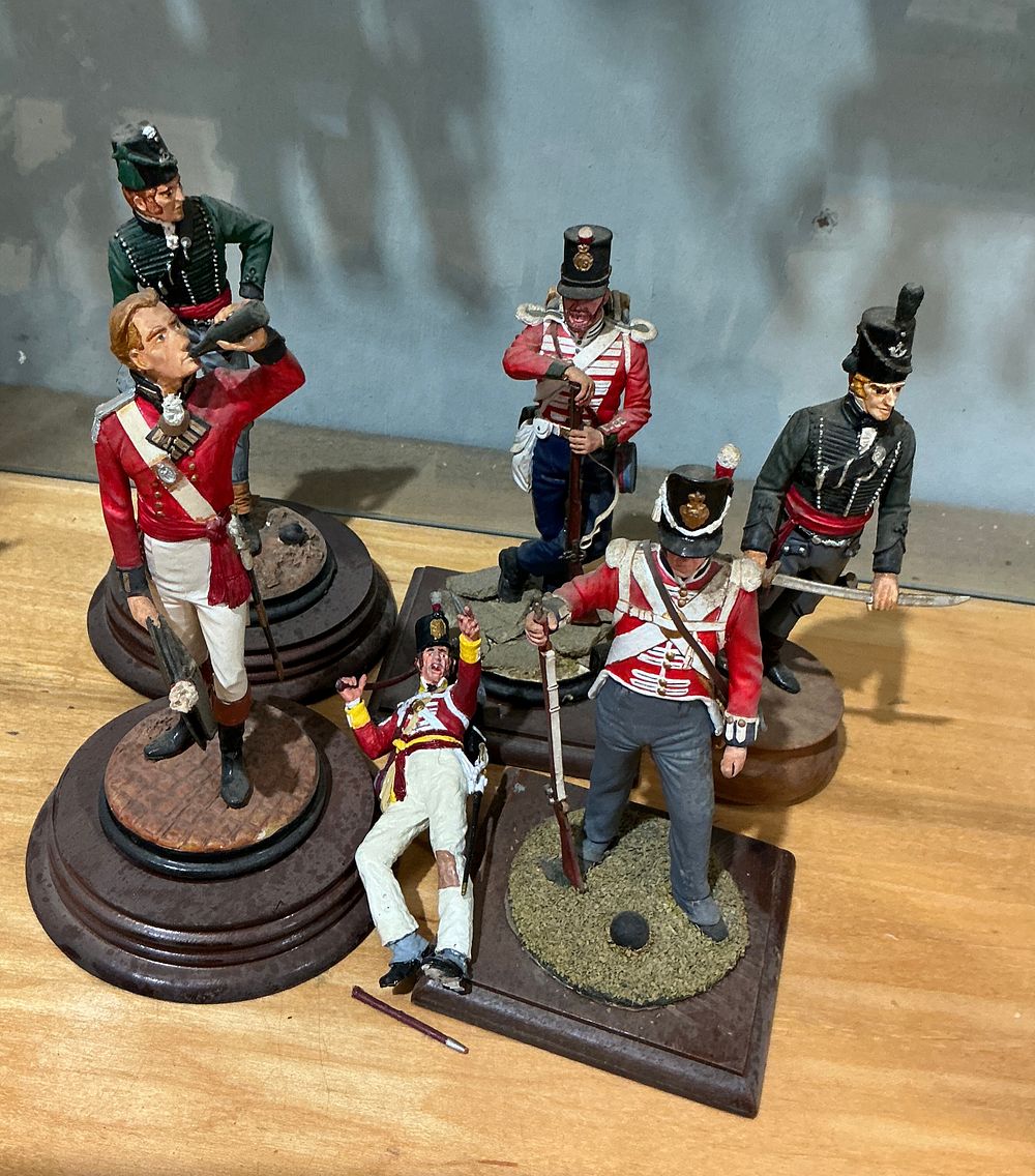 Lot 272: A Collection of Hand-Painted Cast Metal Napoleonic Military Miniature Figures Attributed to Charles C. Stadden