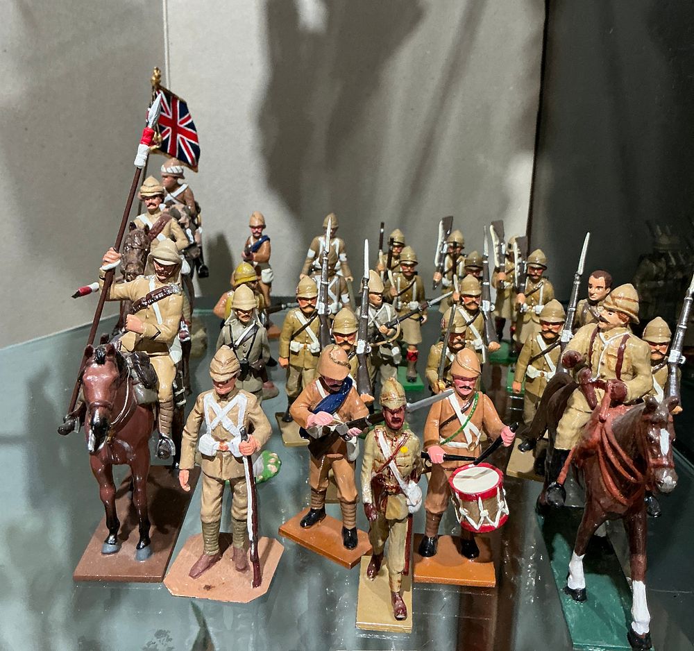 Lot 278: A Collection of Hand-Painted Metal Military Miniatures, British Colonial Infantry and Cavalry