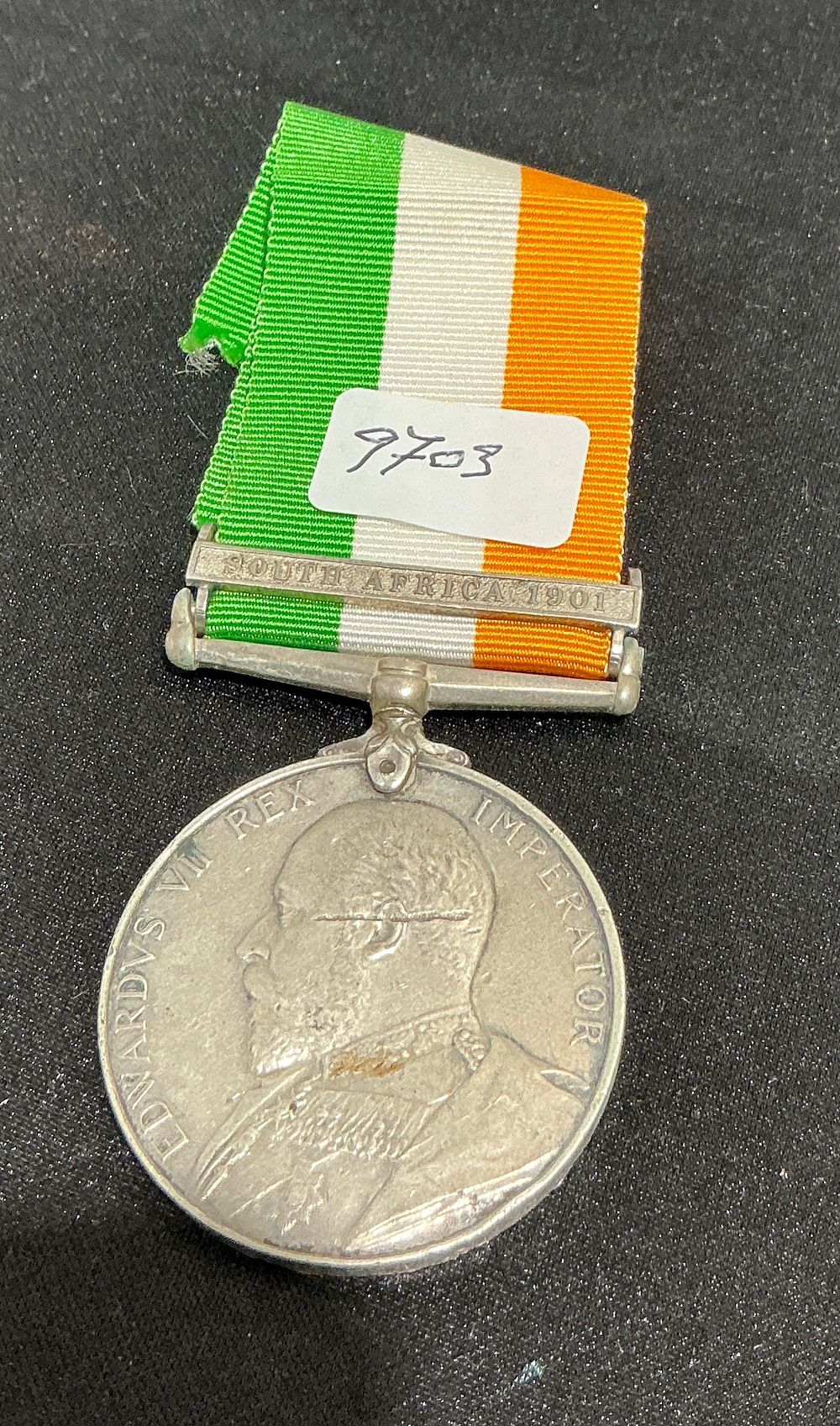 Lot 309: A King's South Africa Medal with Two Clasps to Driver W. Jones, Army Service Corps