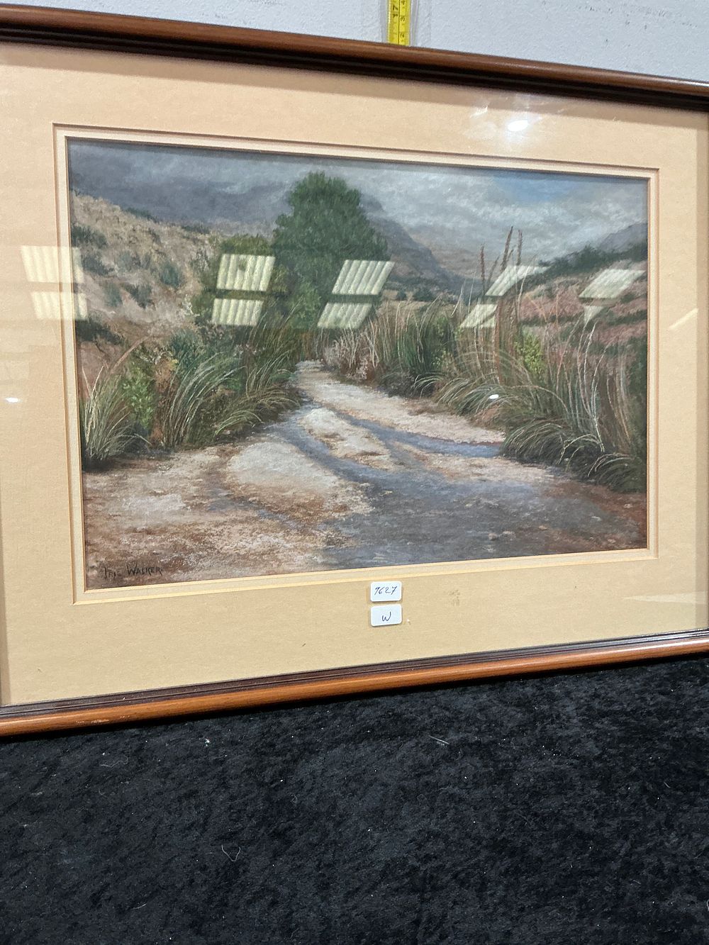 Lot 406: Iris Walker - Rural Landscape with Path and Textured Grasses