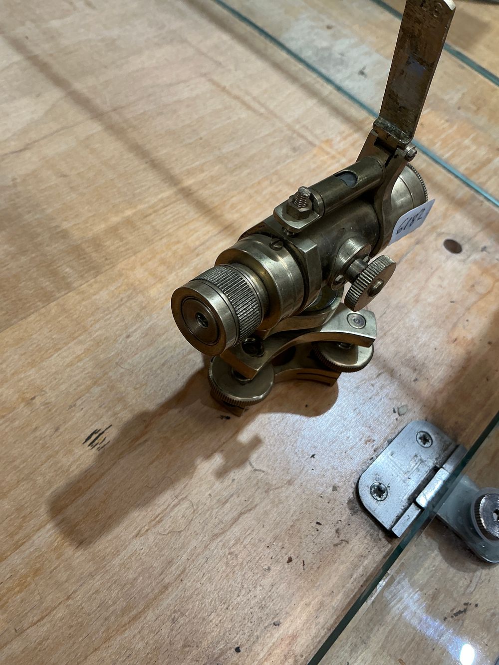 Lot 185: A Vintage Brass Scientific Instrument Eyepiece Assembly