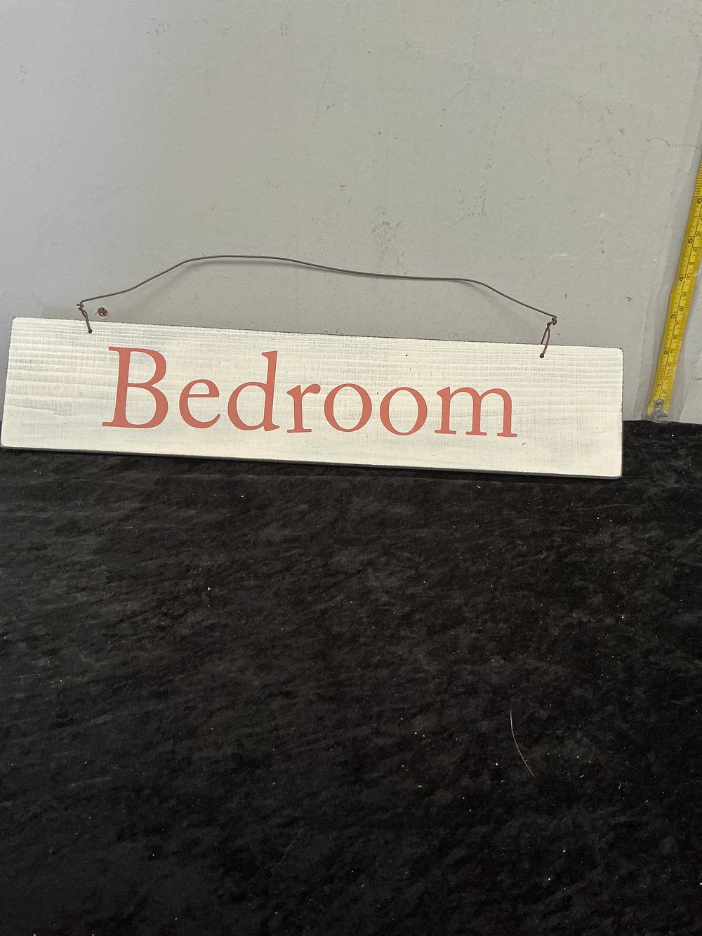 Lot 327: A Collection of Thirty-Six New Rustic Painted Wood Bedroom Wall Signs