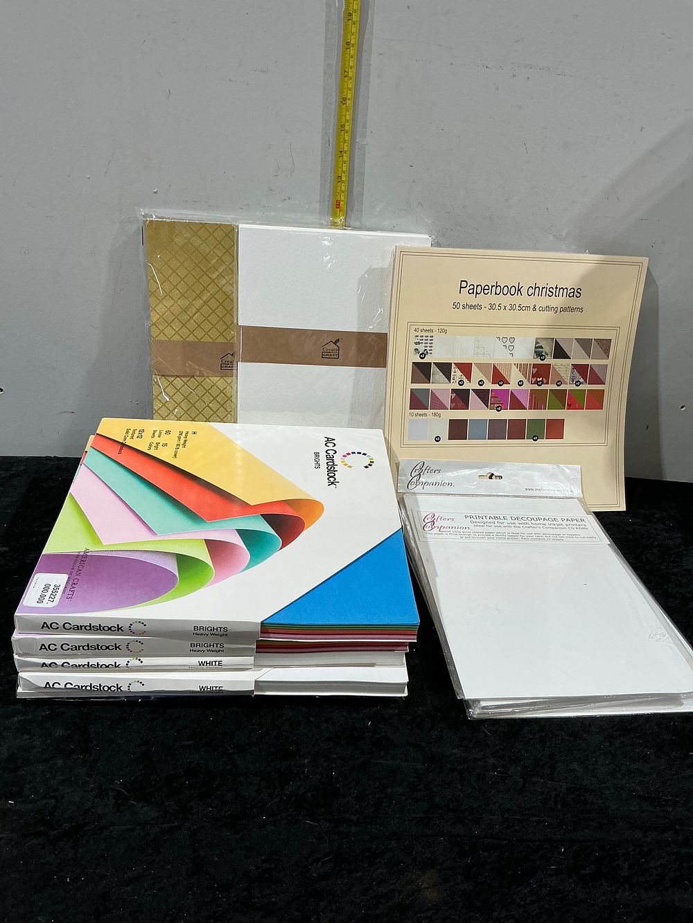 Lot 168: An Assortment of Crafting Paper and Cardstock Including American Crafts and Crafter's Companion