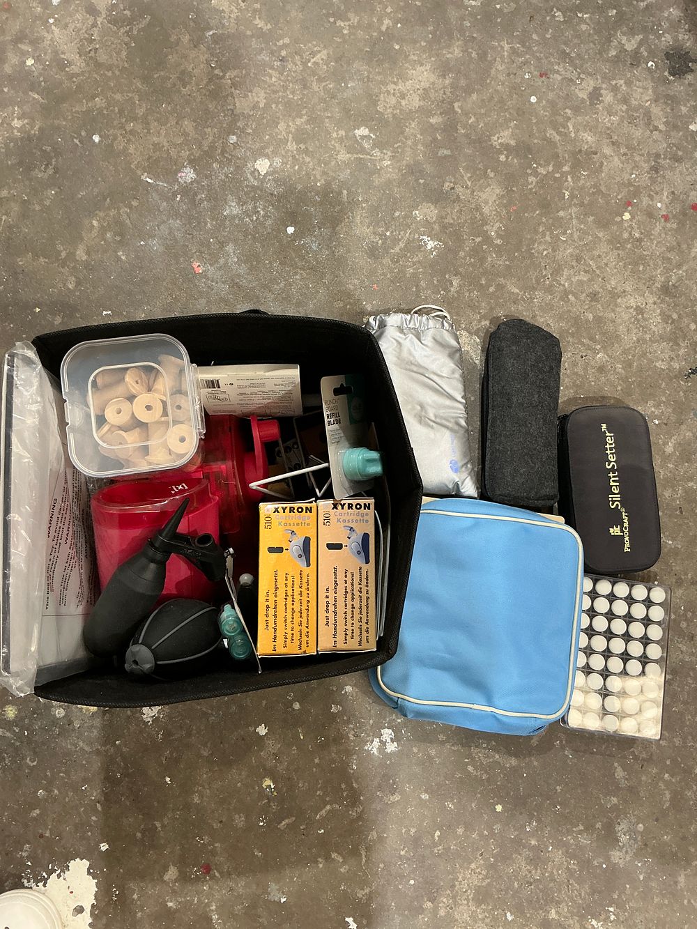 Lot 187: An Assortment of Crafting and Scrapbooking Tools and Accessories including Provocraft and Xyron