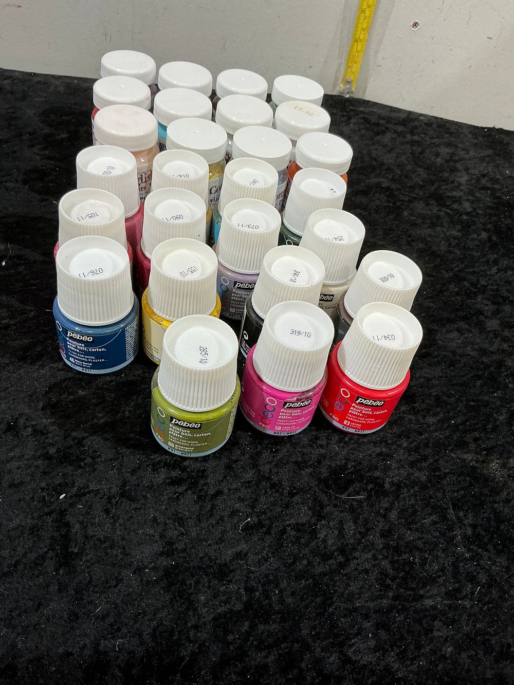 Lot 238: 24 Pots of Pébéo Eco Craft Paint and cottage craft as new
