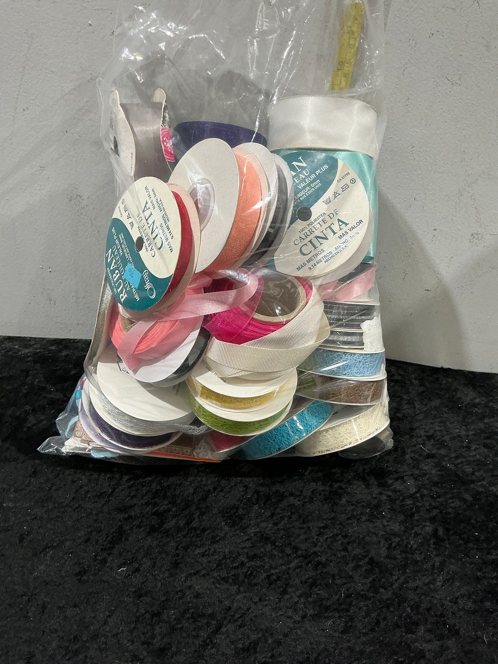 Lot 252: An Assortment of Craft Ribbon Spools including Offray