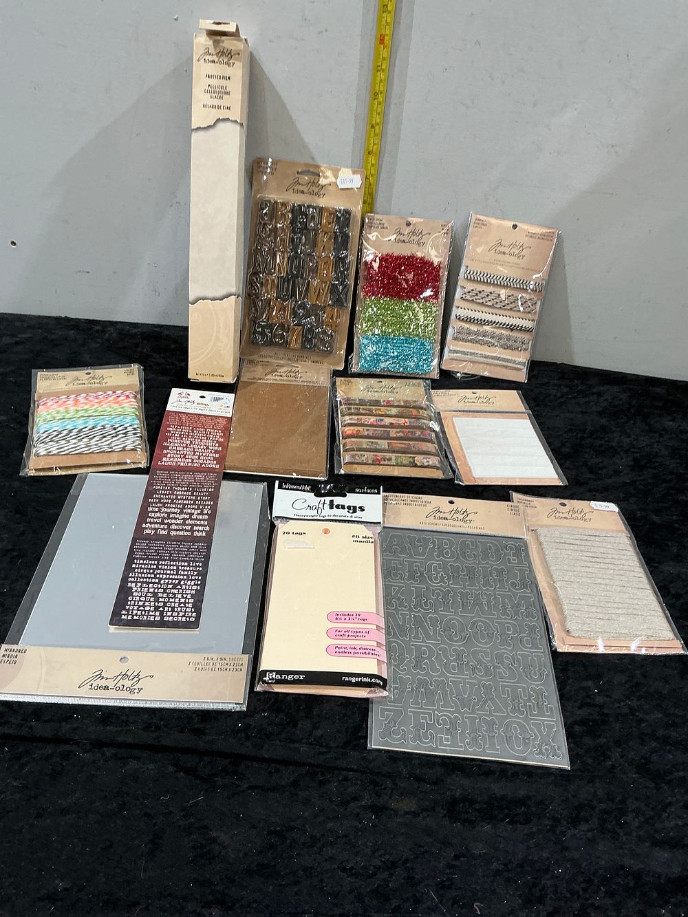 Lot 266: A Collection of Tim Holtz idea-ology and Ranger Crafting Supplies new in package