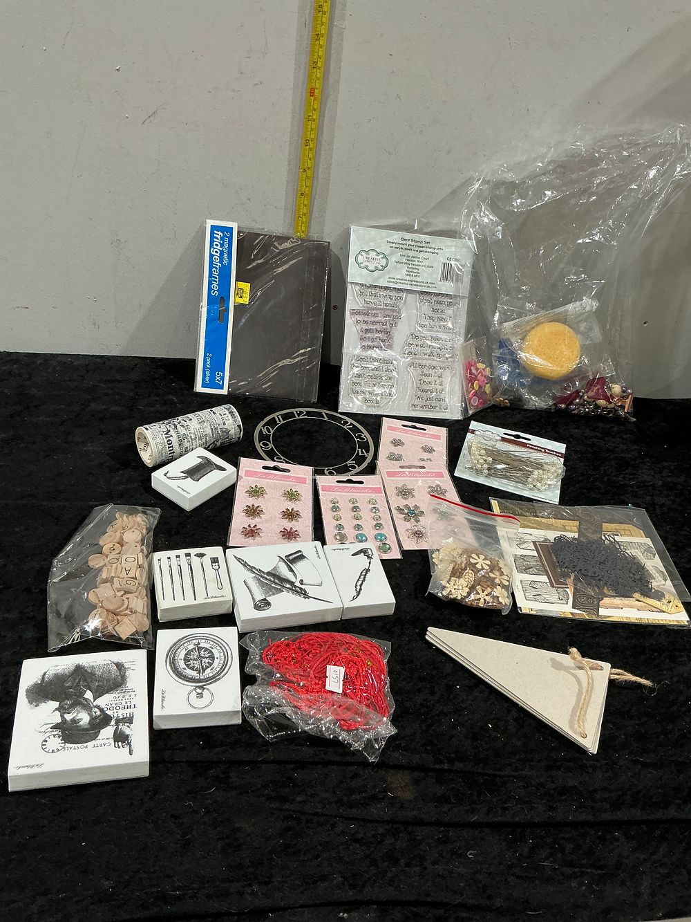 Lot 272: A Collection of Scrapbooking and Craft Supplies including La Blanche and Creative Expressions Clear Stamps
