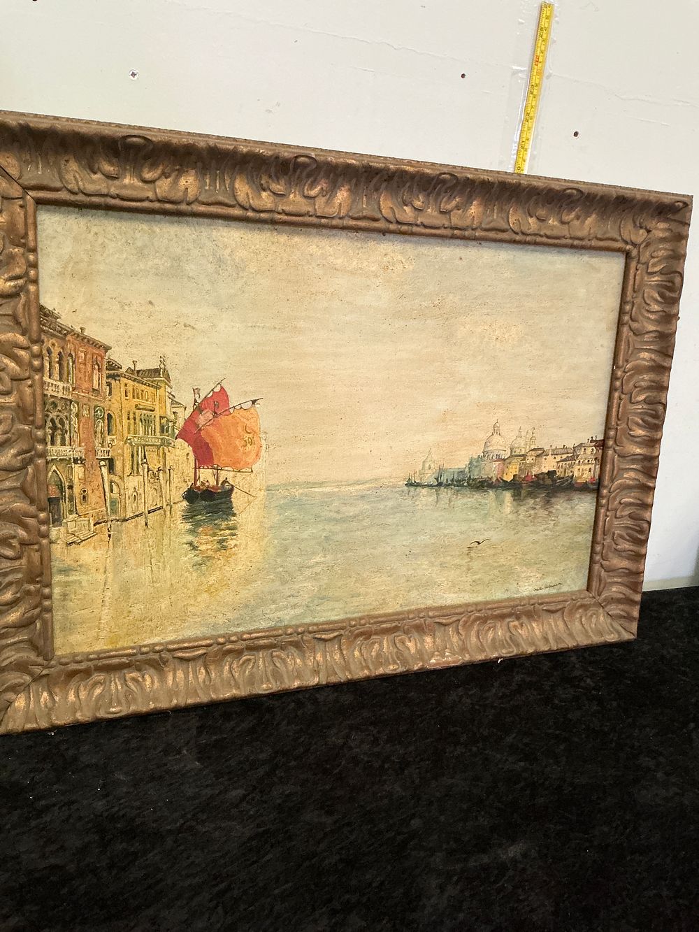 Lot 157: Walter Ackermann, Venetian Canal Scene, Oil on Canvas