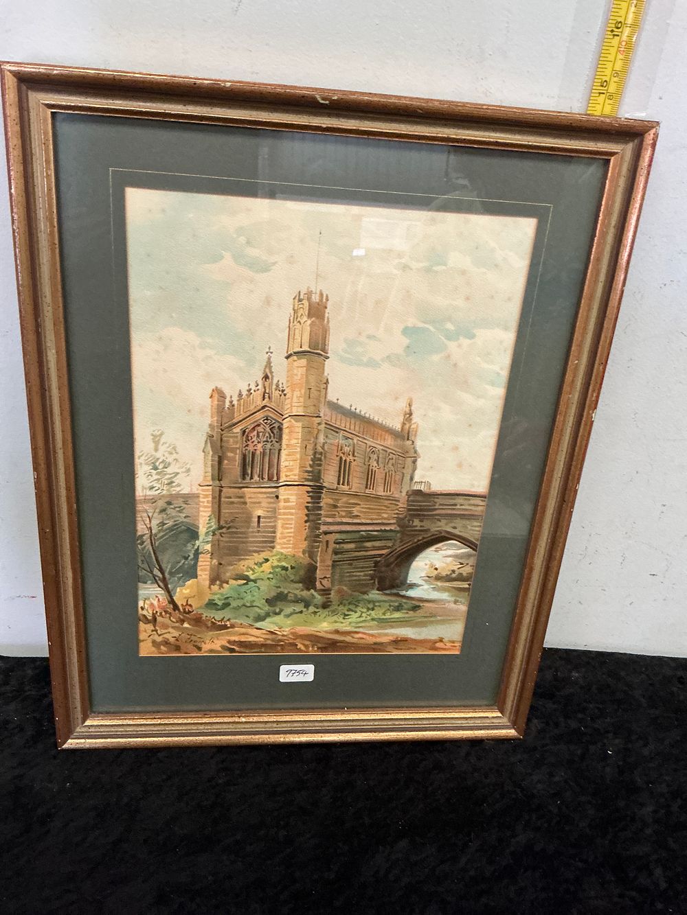Lot 159: Attributed to Louisa Fennell (1847-1930), Watercolour, The Chantry Chapel on Wakefield Bridge