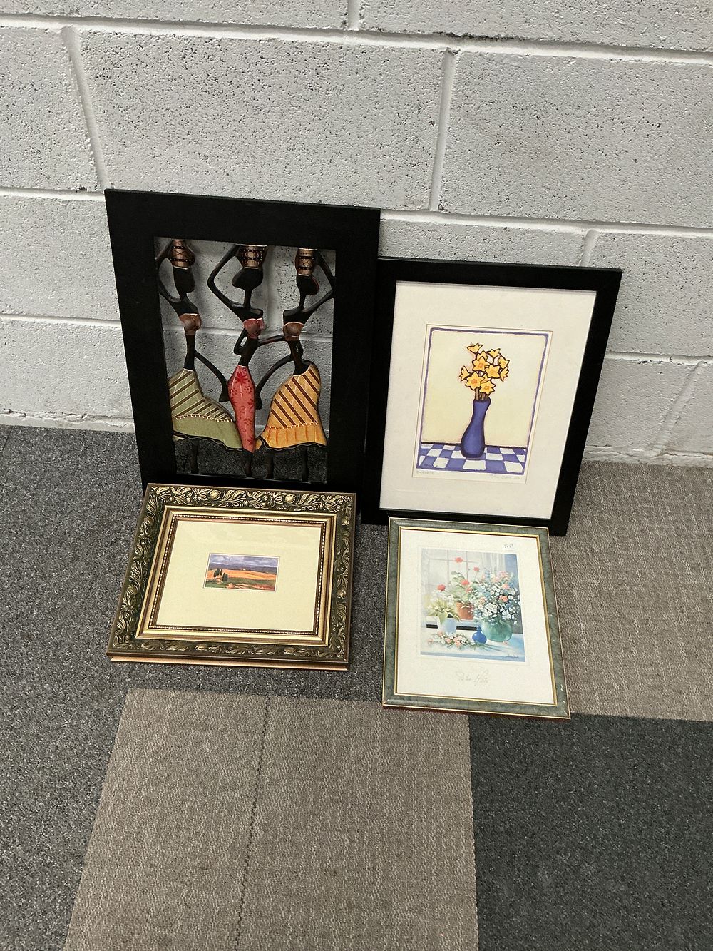 Lot 160: A Group of Framed Decorative Artworks and Prints (Signed)