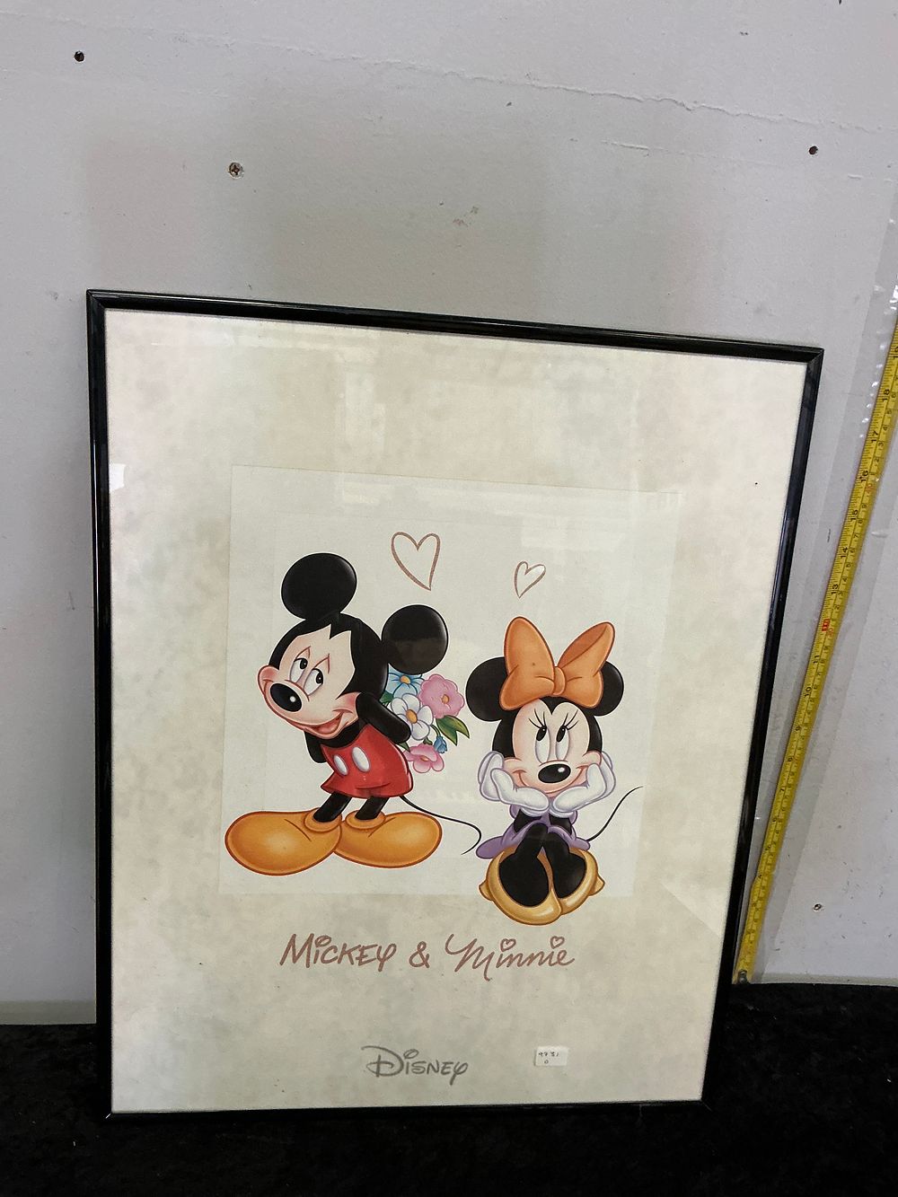 Lot 161: Framed Disney Mickey and Minnie Mouse Decorative Print
