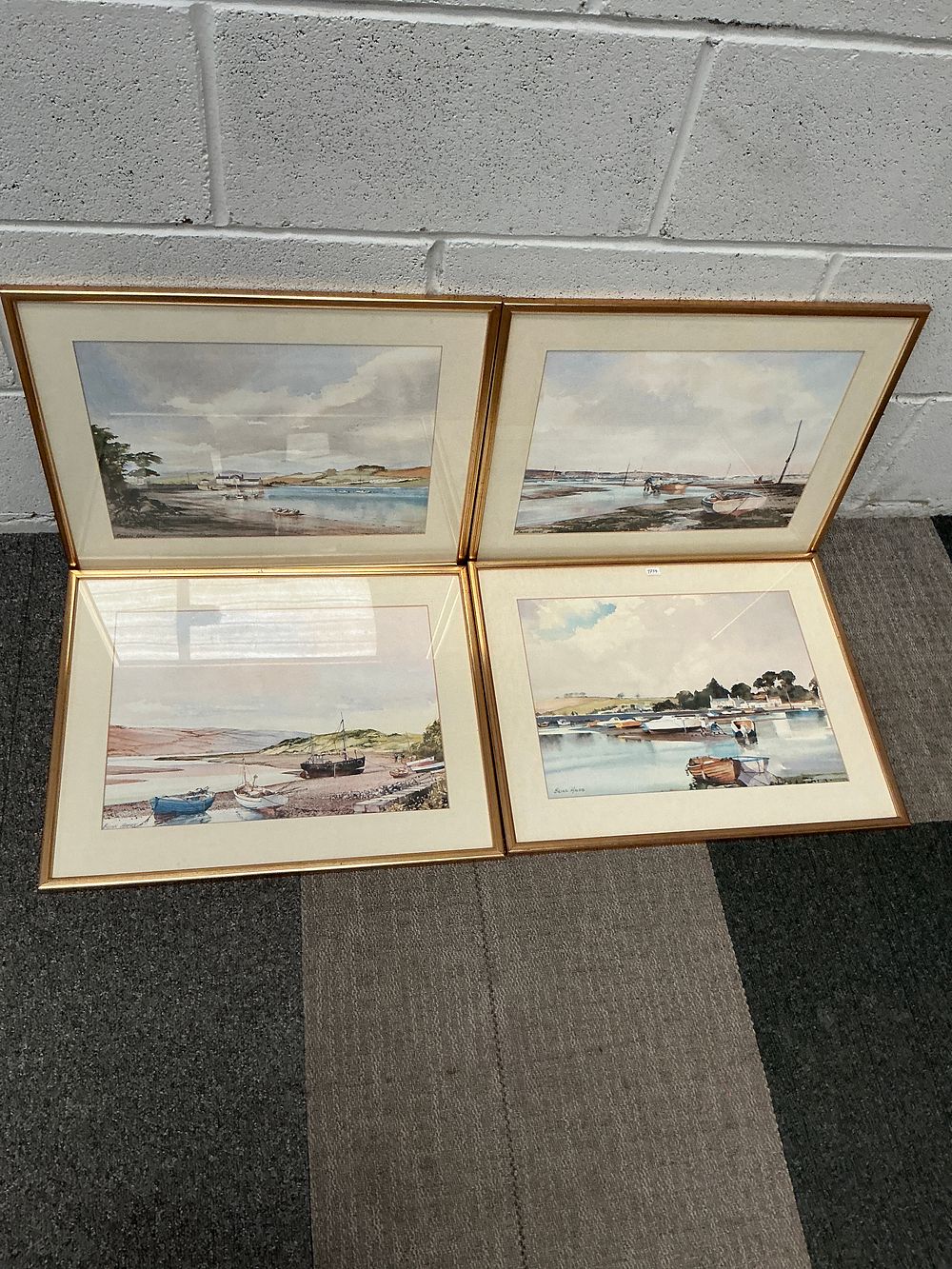Lot 164: Four Brian Hayes Prints of Coastal and Maritime Scenes