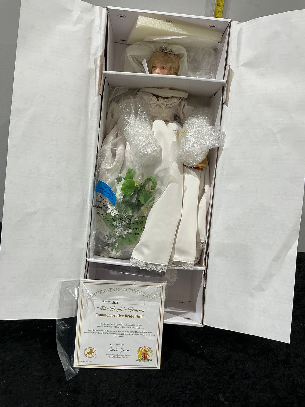 Lot 228: The People's Princess Commemorative Bride Doll by The Ashton-Drake Galleries