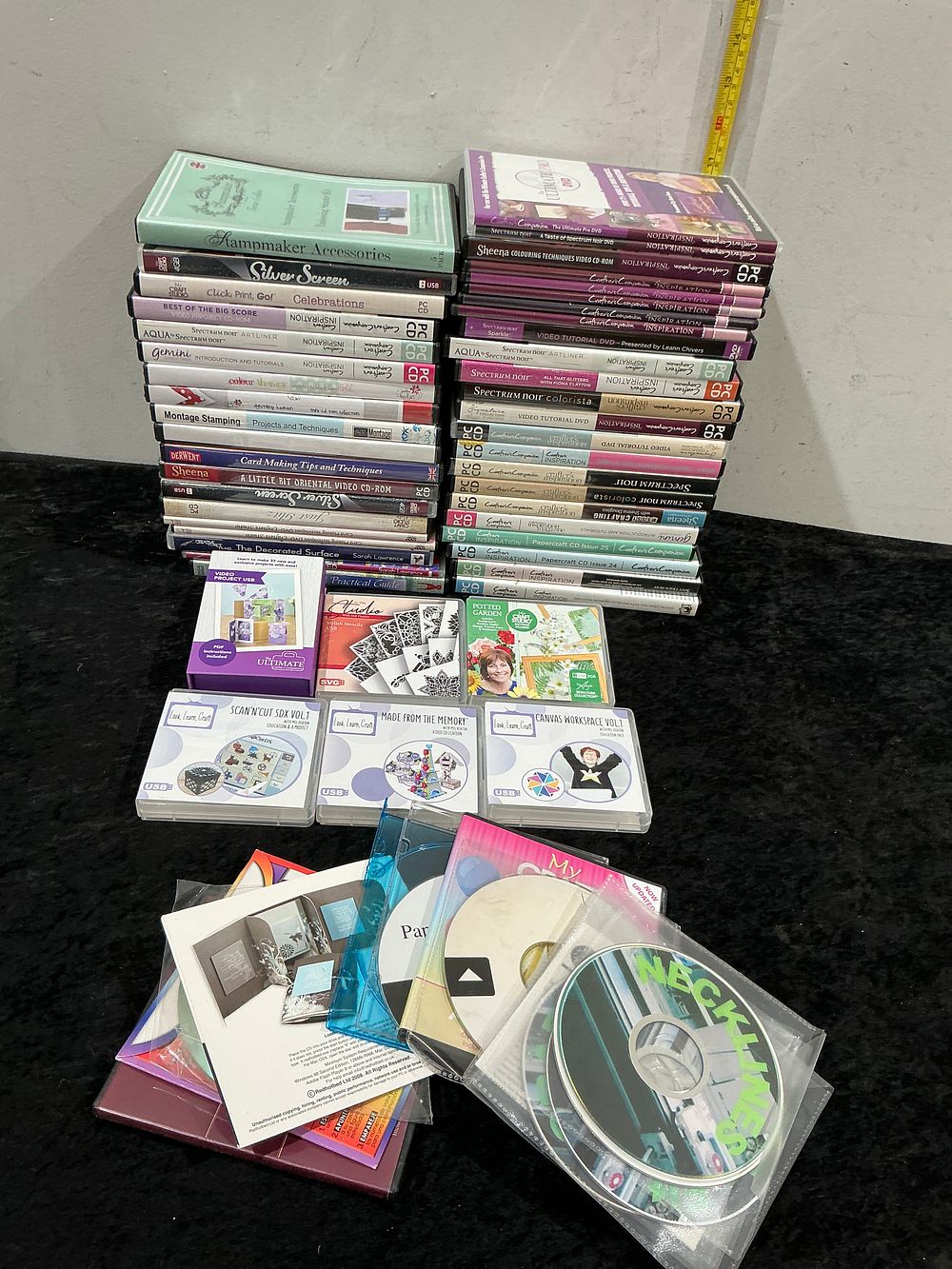 Lot 288: A Collection of Crafting and Design Instructional DVDs, CDs, and USB Software Modules