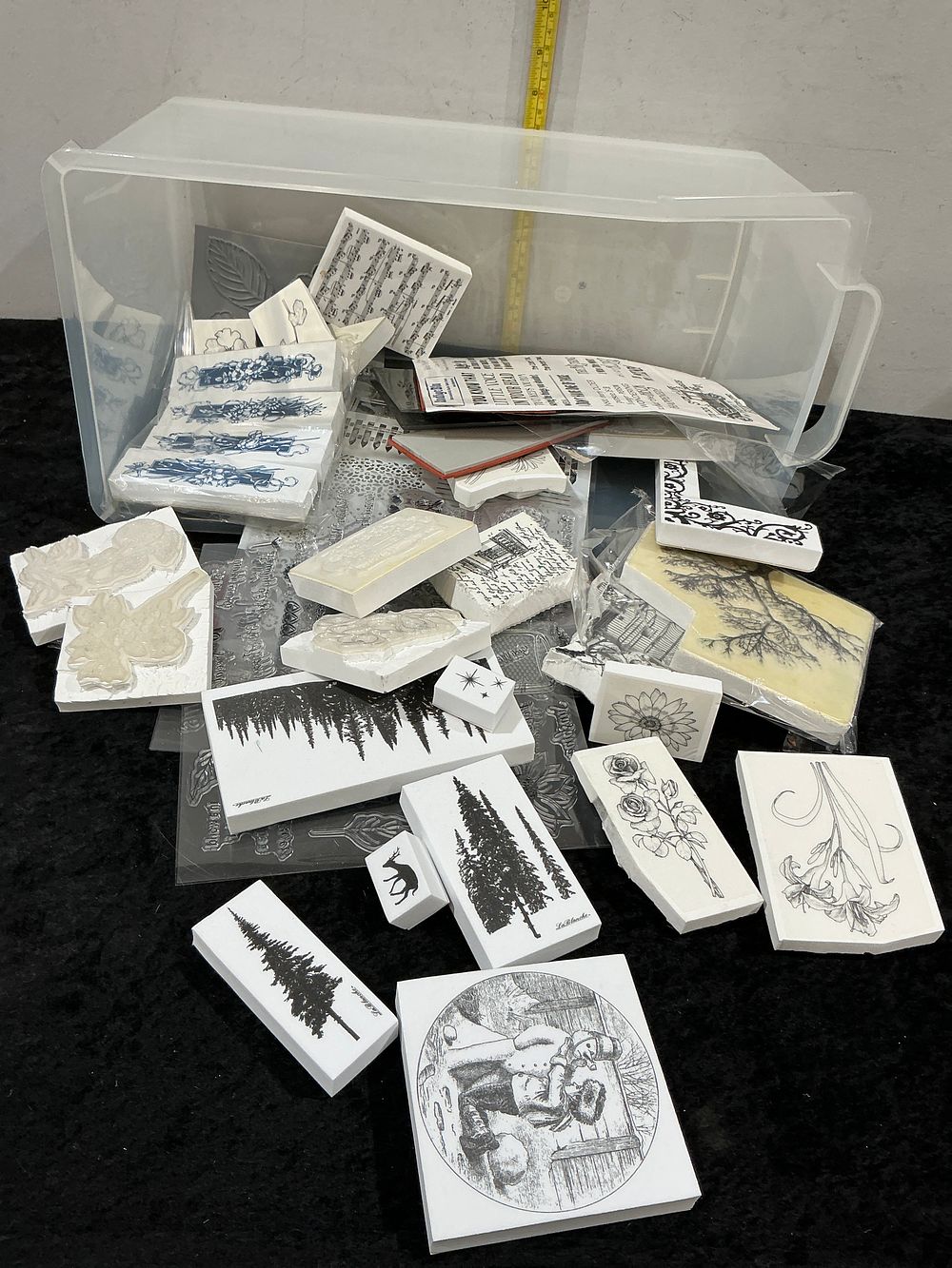 Lot 292: An Assortment of Craft Stamps including La Blanche and IndigoBlu Designs
