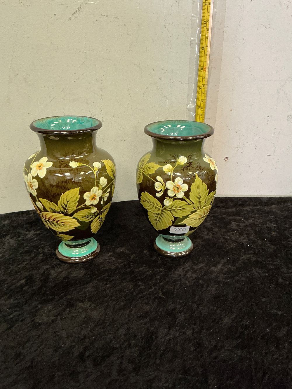 Lot 245: A Pair of Lovatts Langley Mill Art Pottery Vases