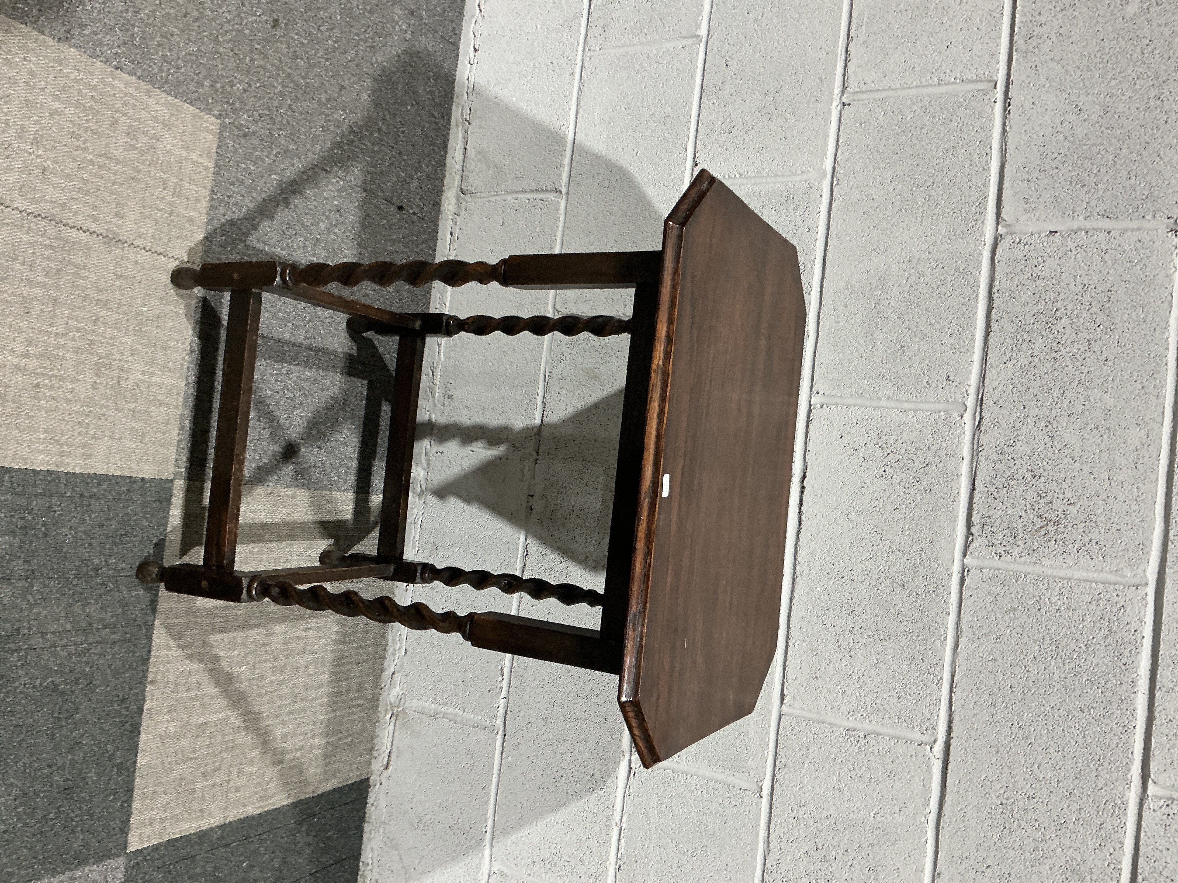 An Early 20th Century Jacobean Revival Oak Barley Twist Occasional Table
