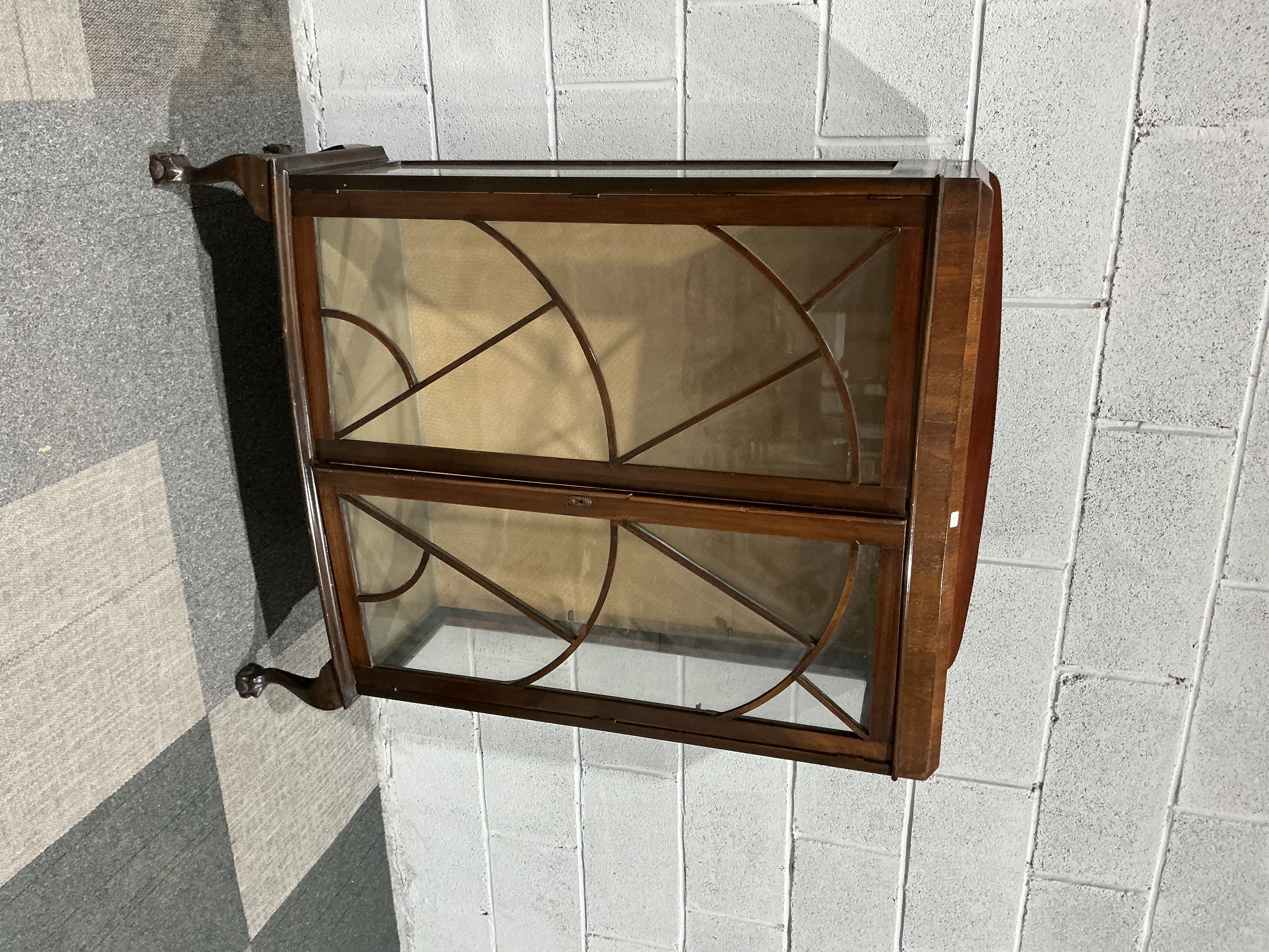 A Georgian Revival Mahogany Glazed Display Cabinet