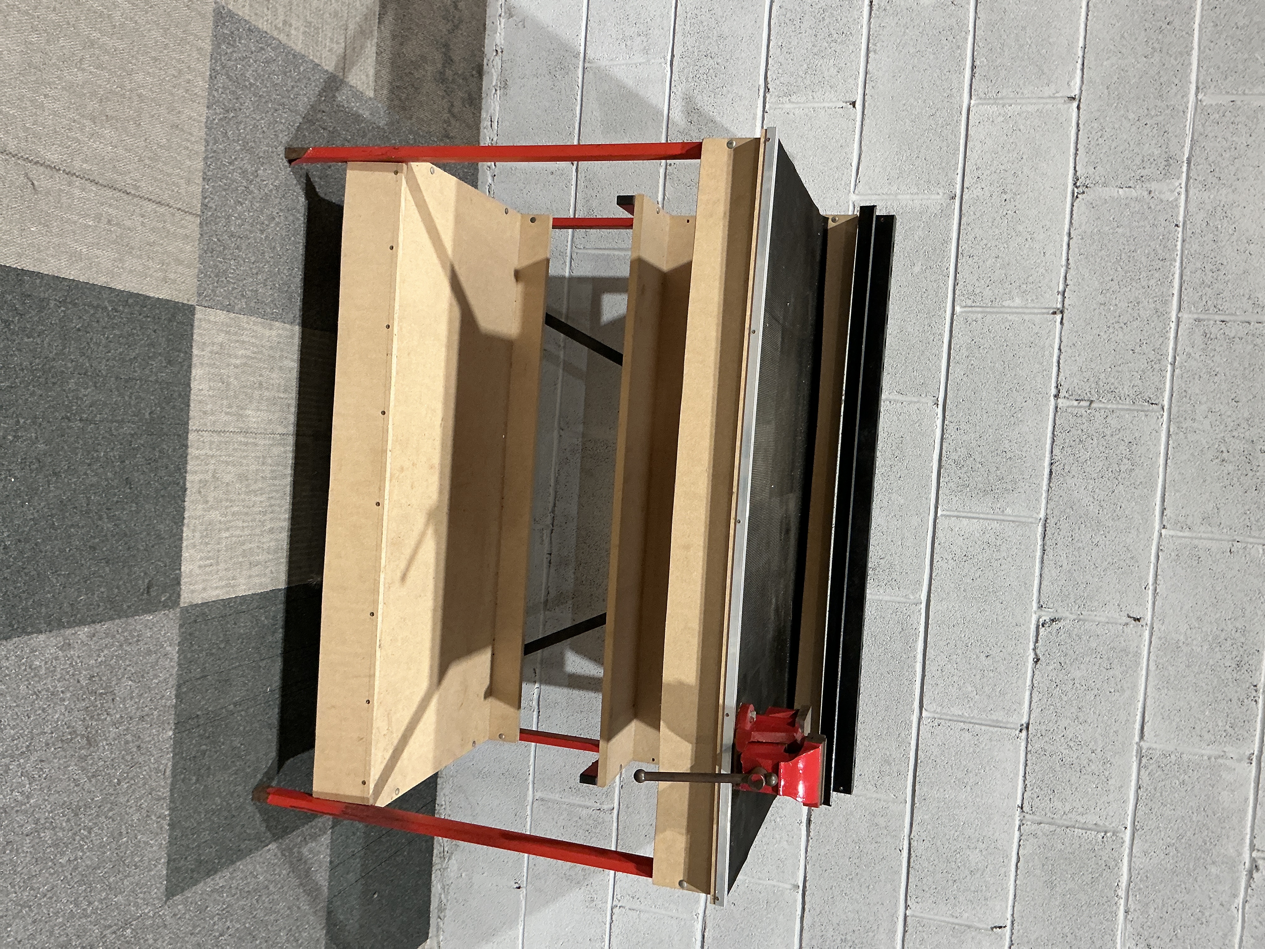 A Multi-Tier Portable Workbench vice not included