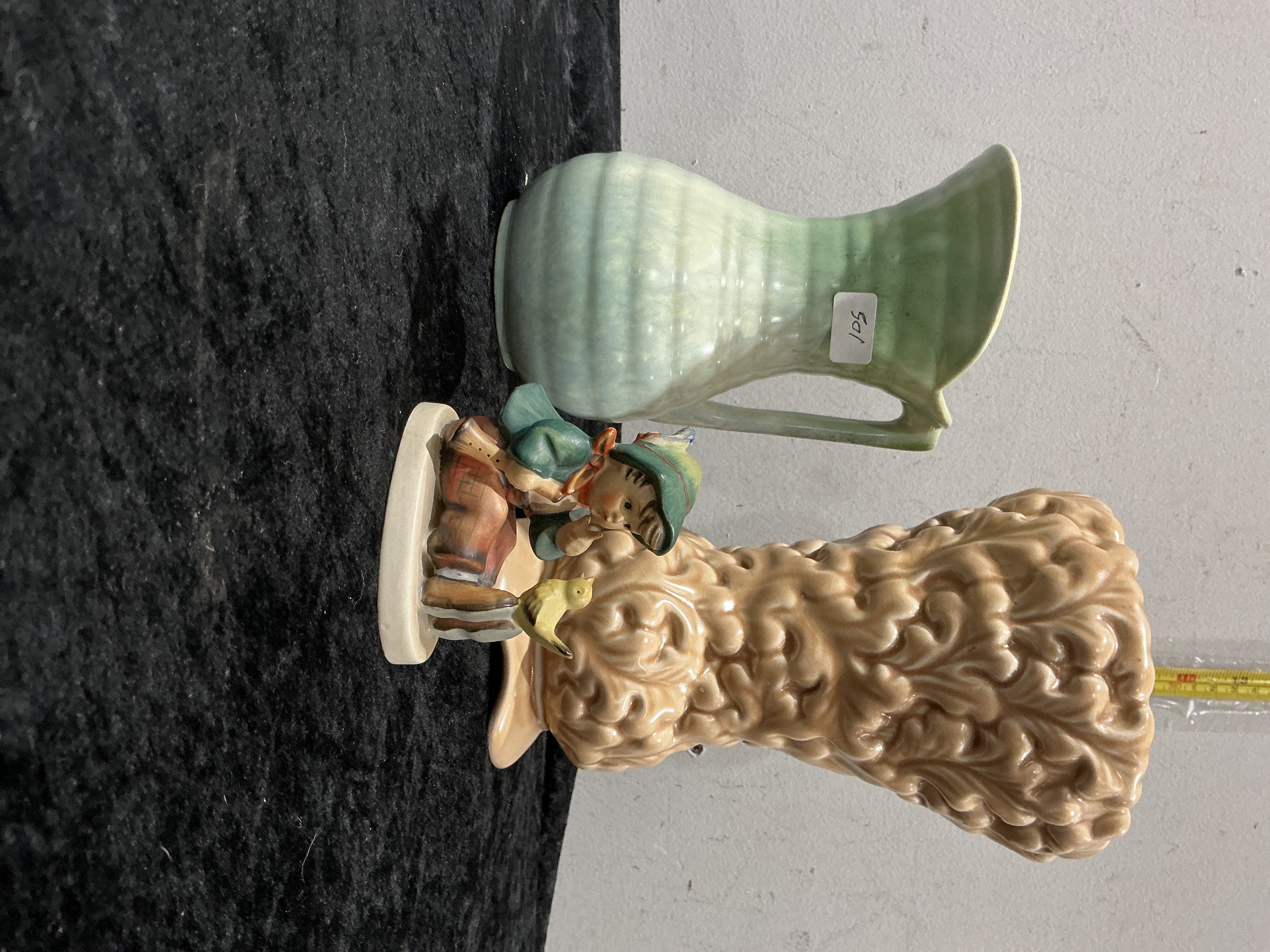 A Trio of Ceramic Items including two SylvaC Pieces and a Goebel Figurine