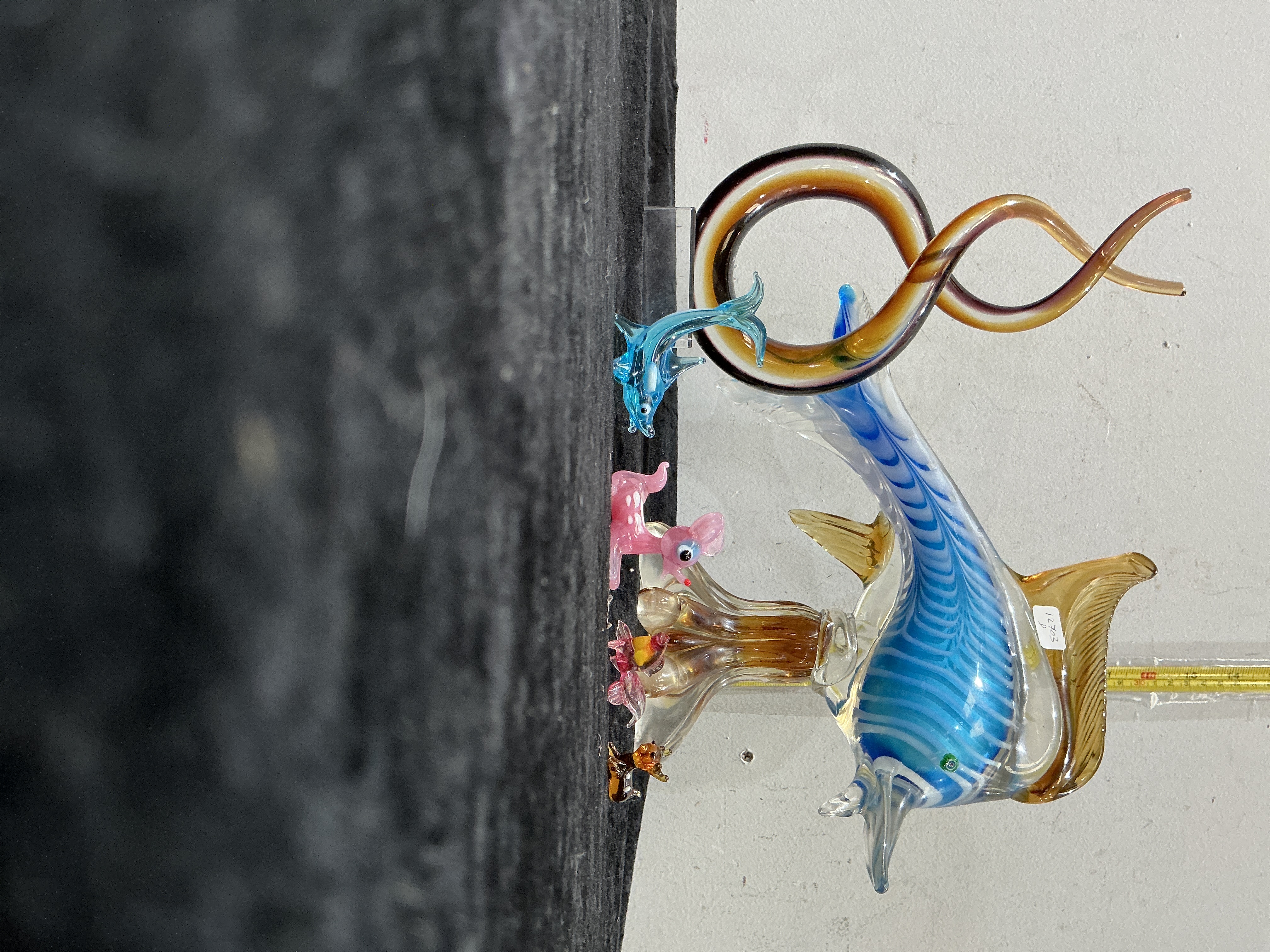 A Collection of Murano Art Glass Sculptures and Lampwork Figurines
