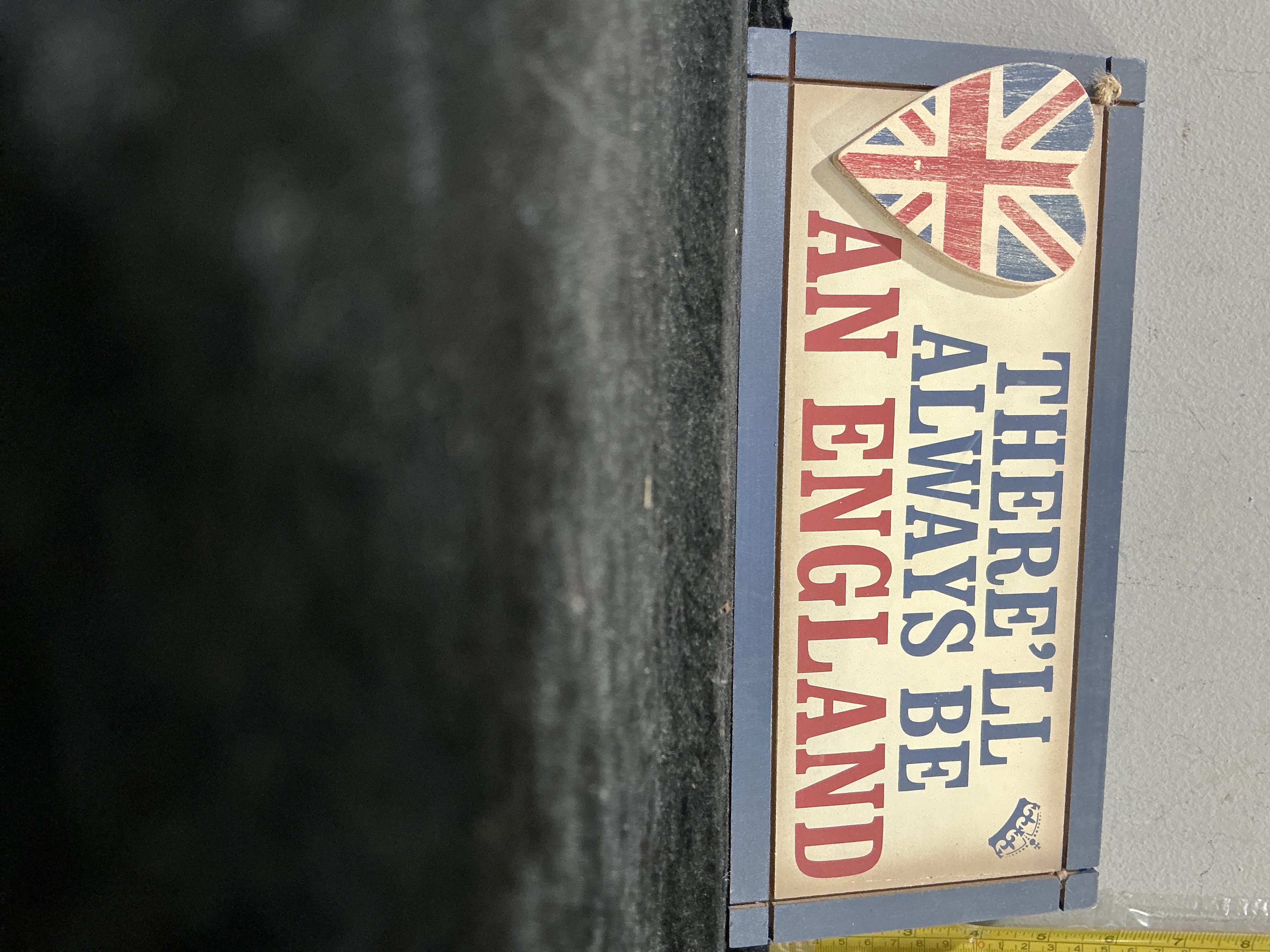 A Wholesale Lot of Thirty-Six New in Box There'll Always Be An England Patriotic Wooden Wall Signs