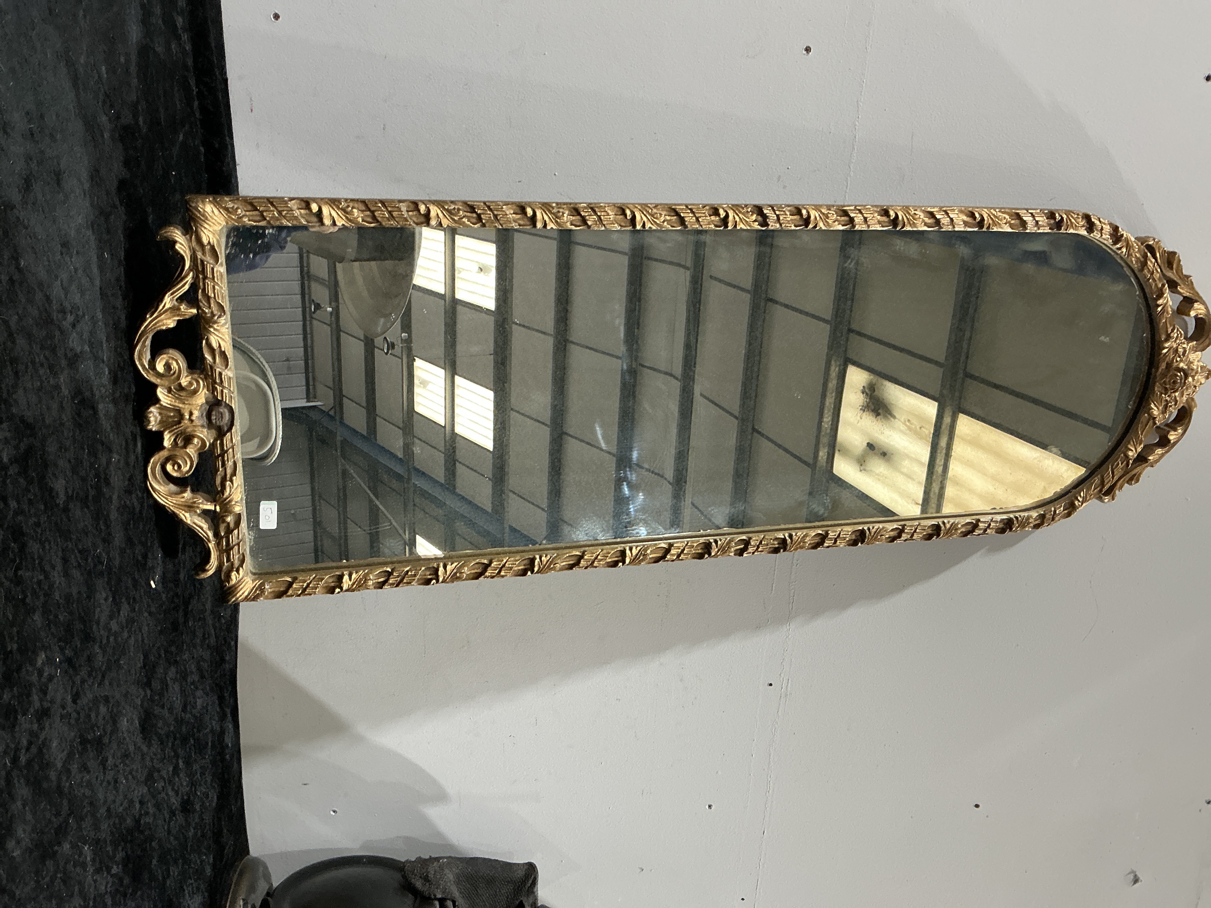 Late 19th Century French Giltwood and Gesso Pier Mirror