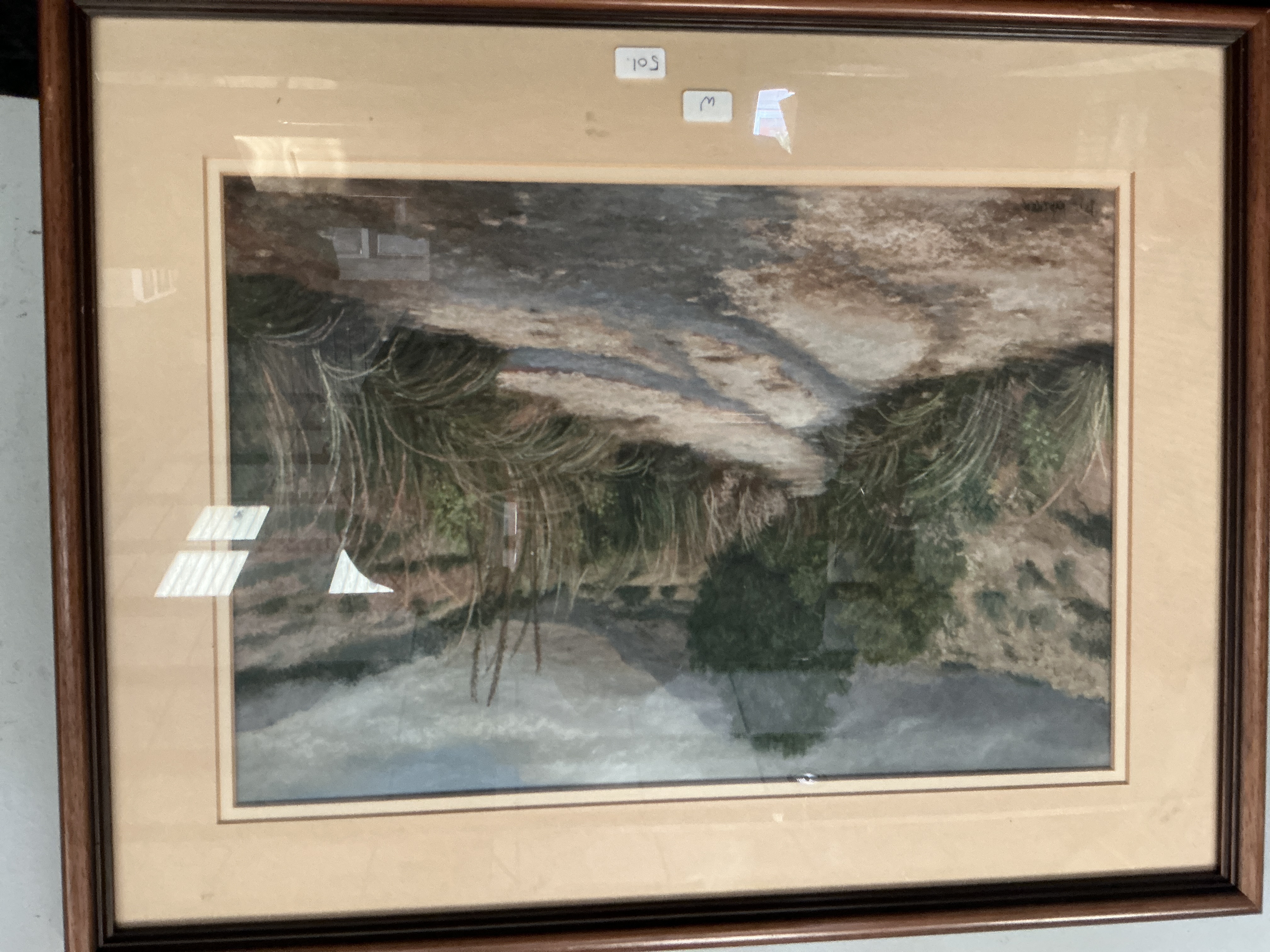 Iris Walker, Landscape with Winding Track, Watercolour