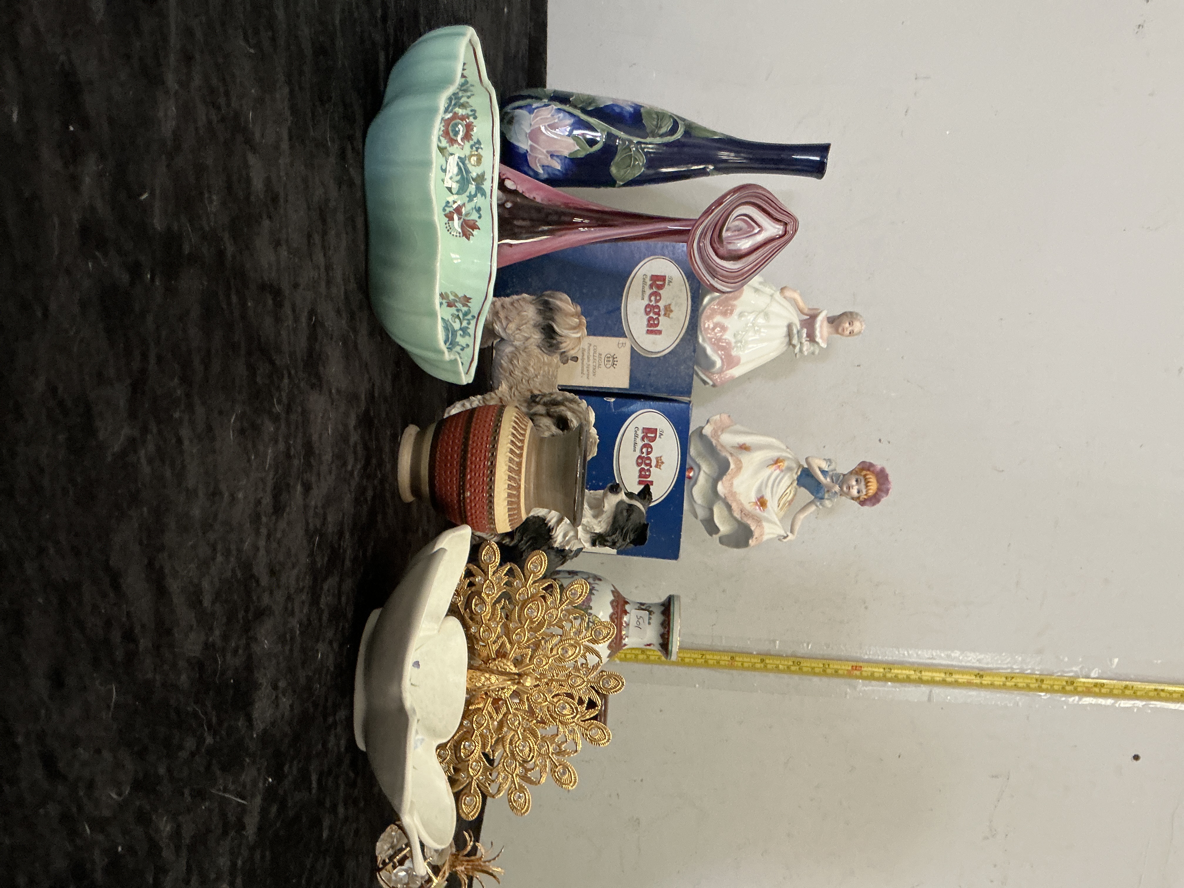 An Assortment of Decorative Glass, Ceramics, and Ornaments
