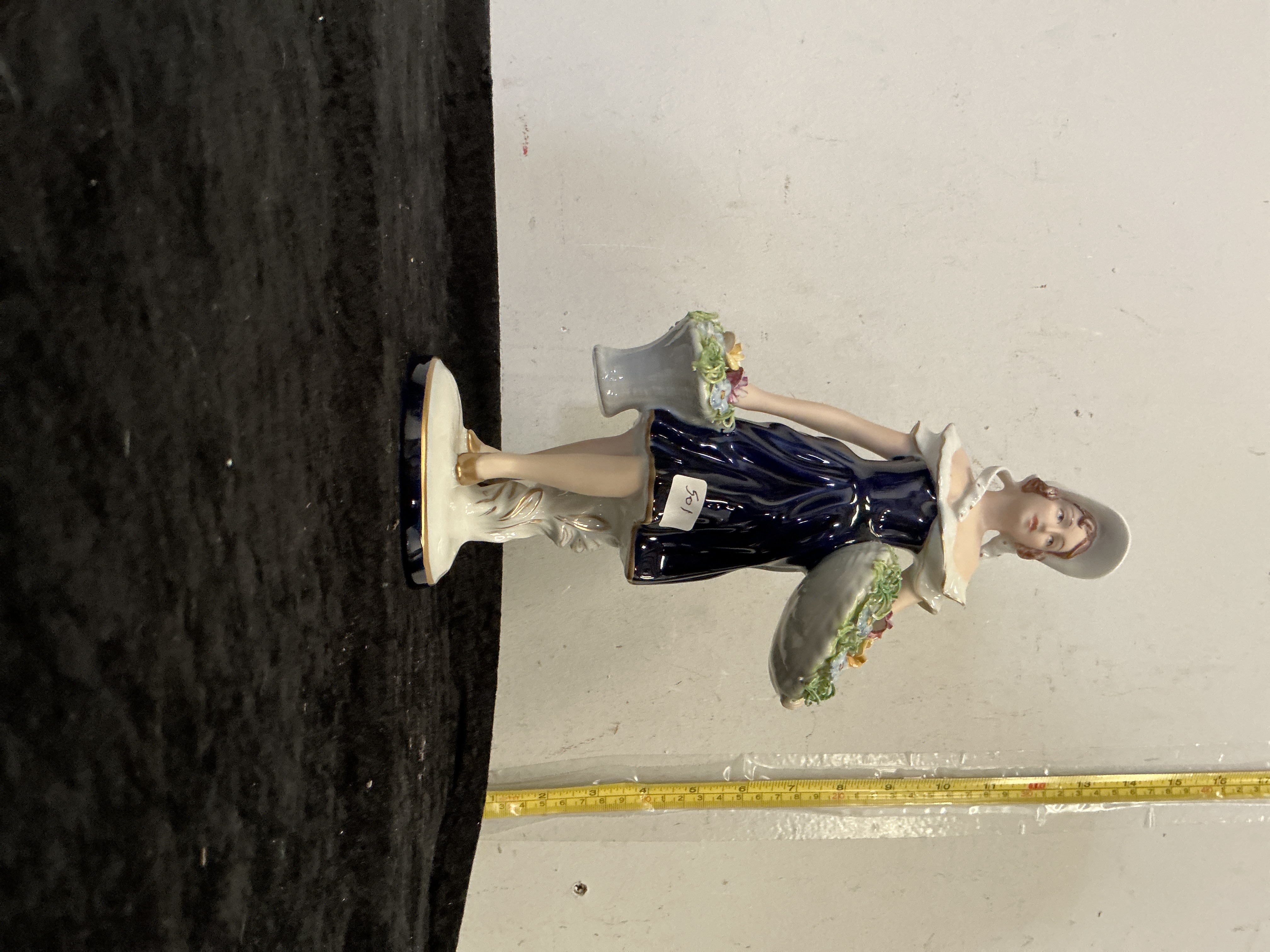 Royal Dux Porcelain Flower Girl Figurine Model 186