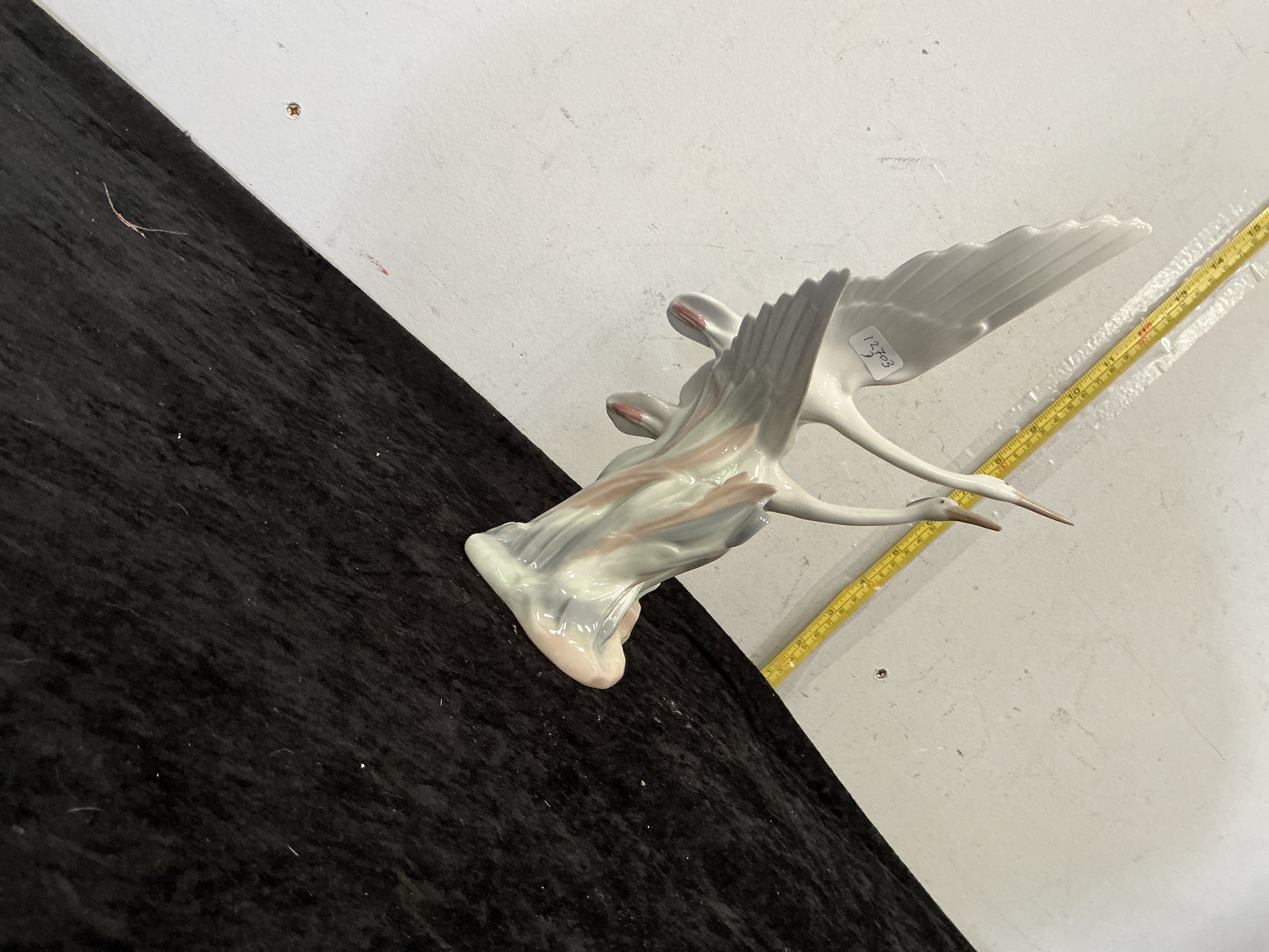 A NAO by Lladró Porcelain Cranes in Flight Figurine