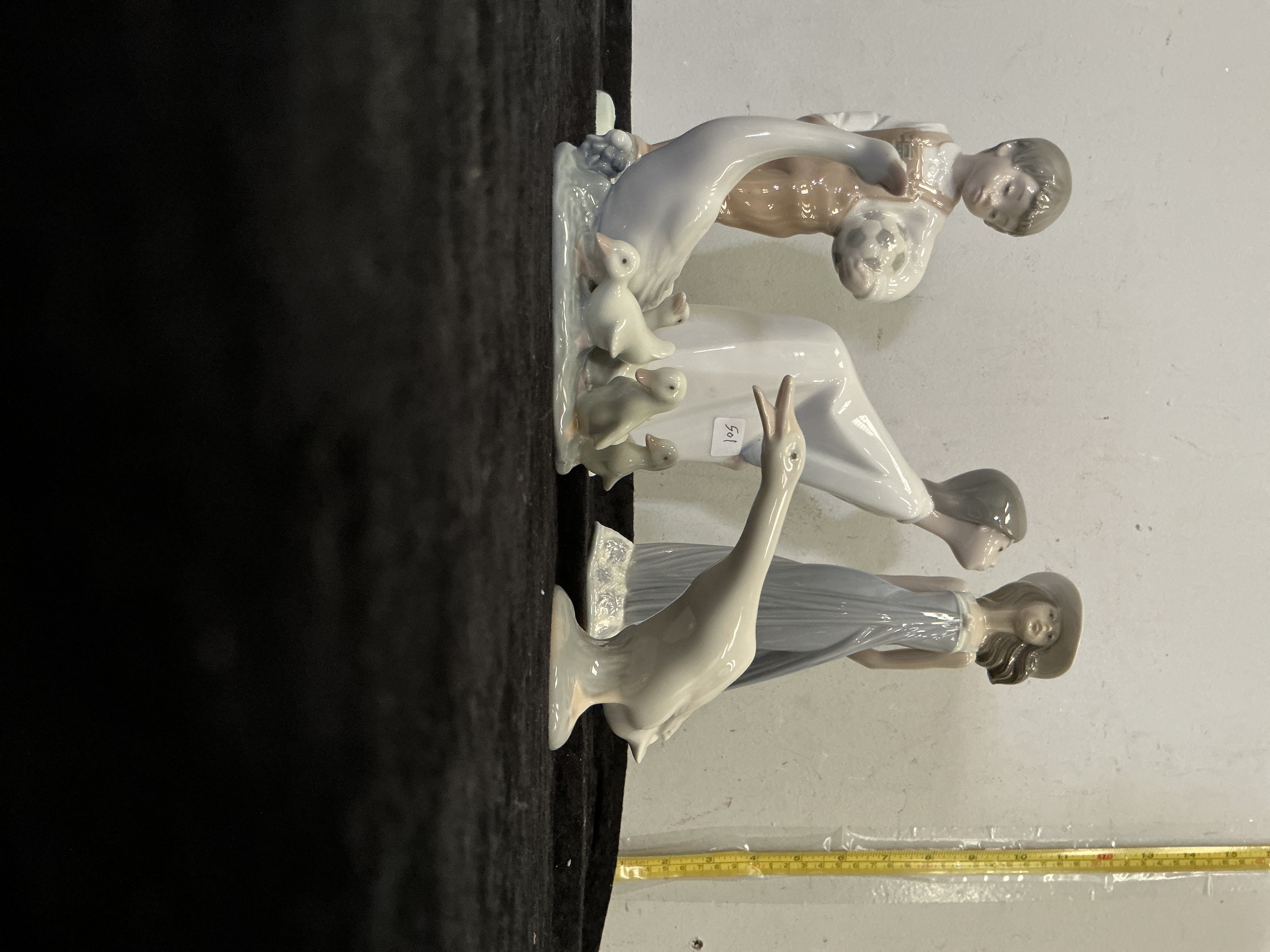 A Collection of Four Lladró Glazed Porcelain Figurines