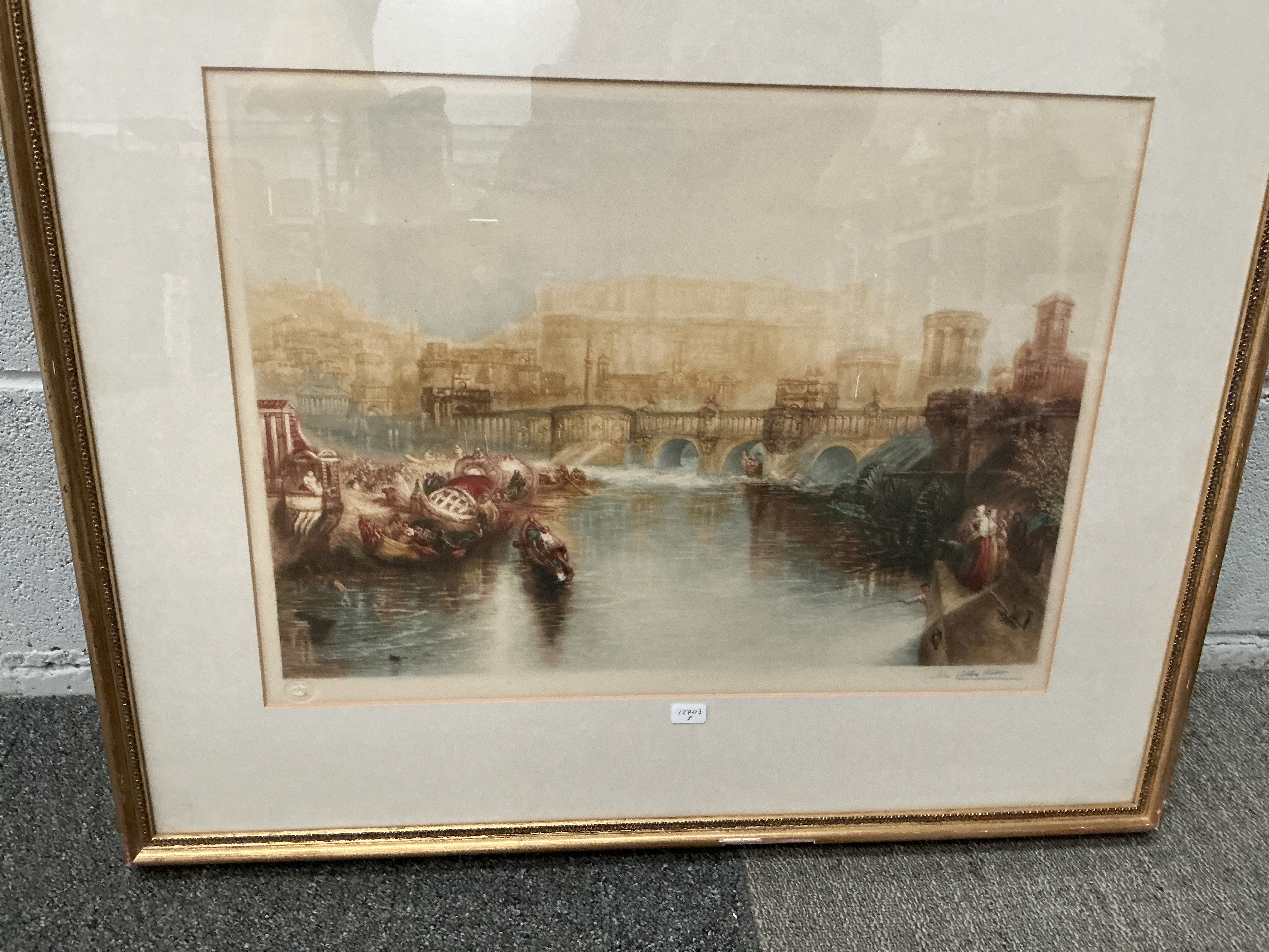 John Cother Webb after J.M.W. Turner, Ancient Italy, Signed Limited Edition Print