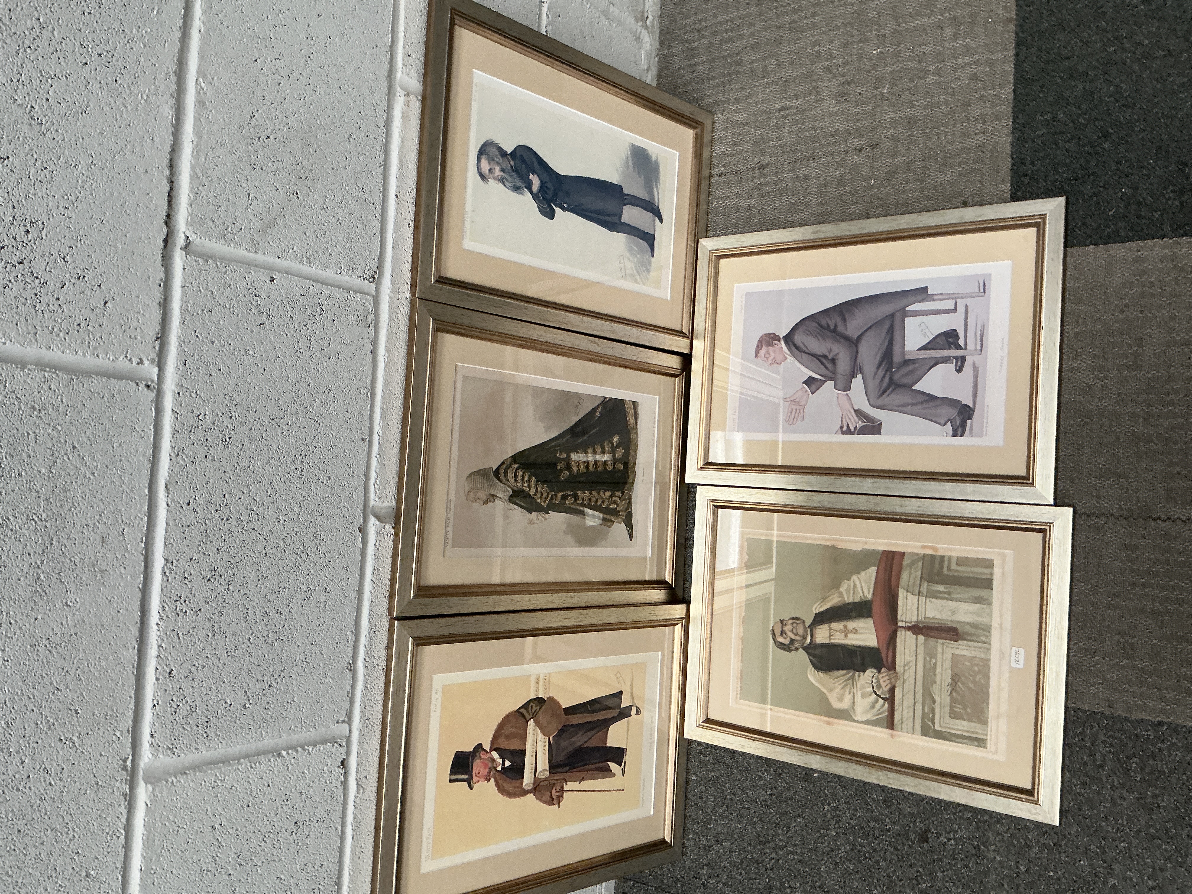A Set of Framed Vanity Fair Chromolithographs