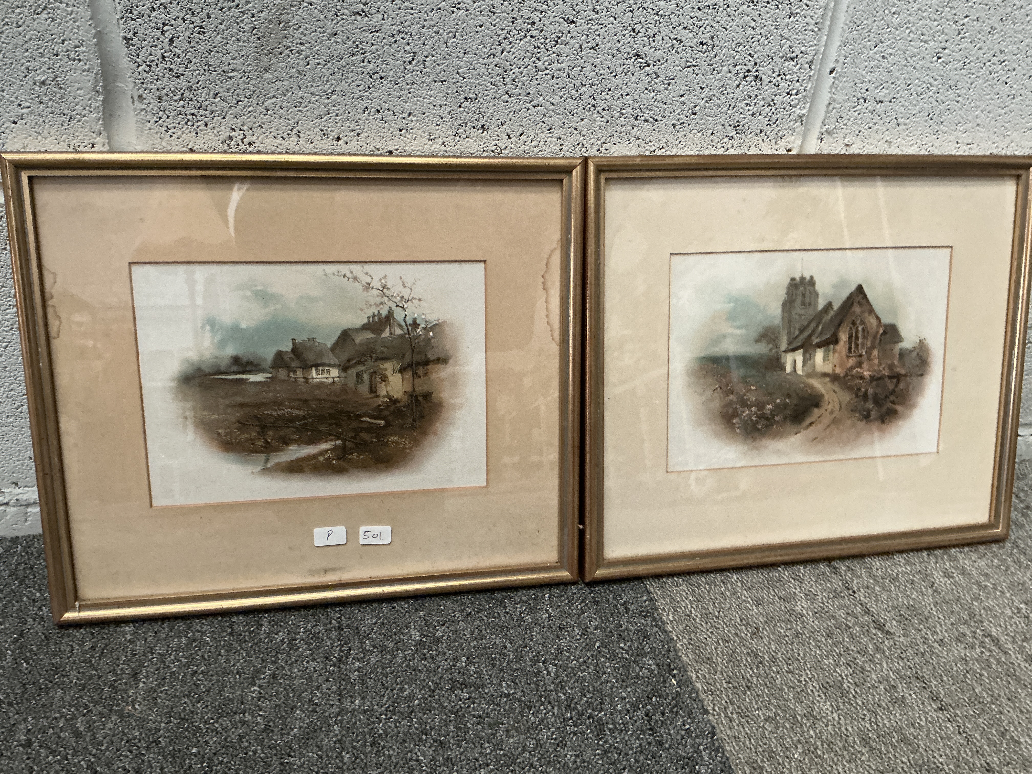 A Pair of Framed 20th Century Prints of English Rural Scenes
