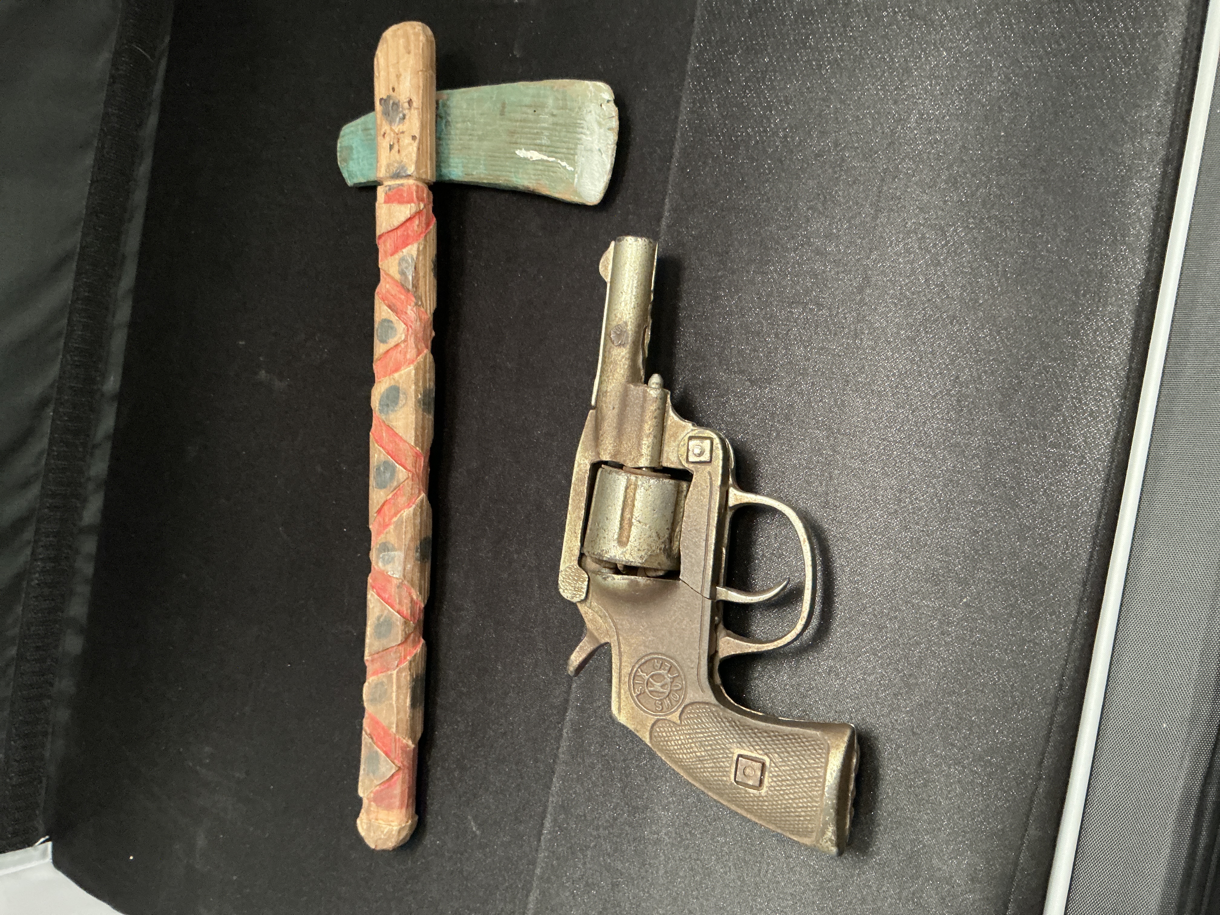A Pair of Vintage Western Themed Toys Including a Kilgore Six Shooter Cap Gun