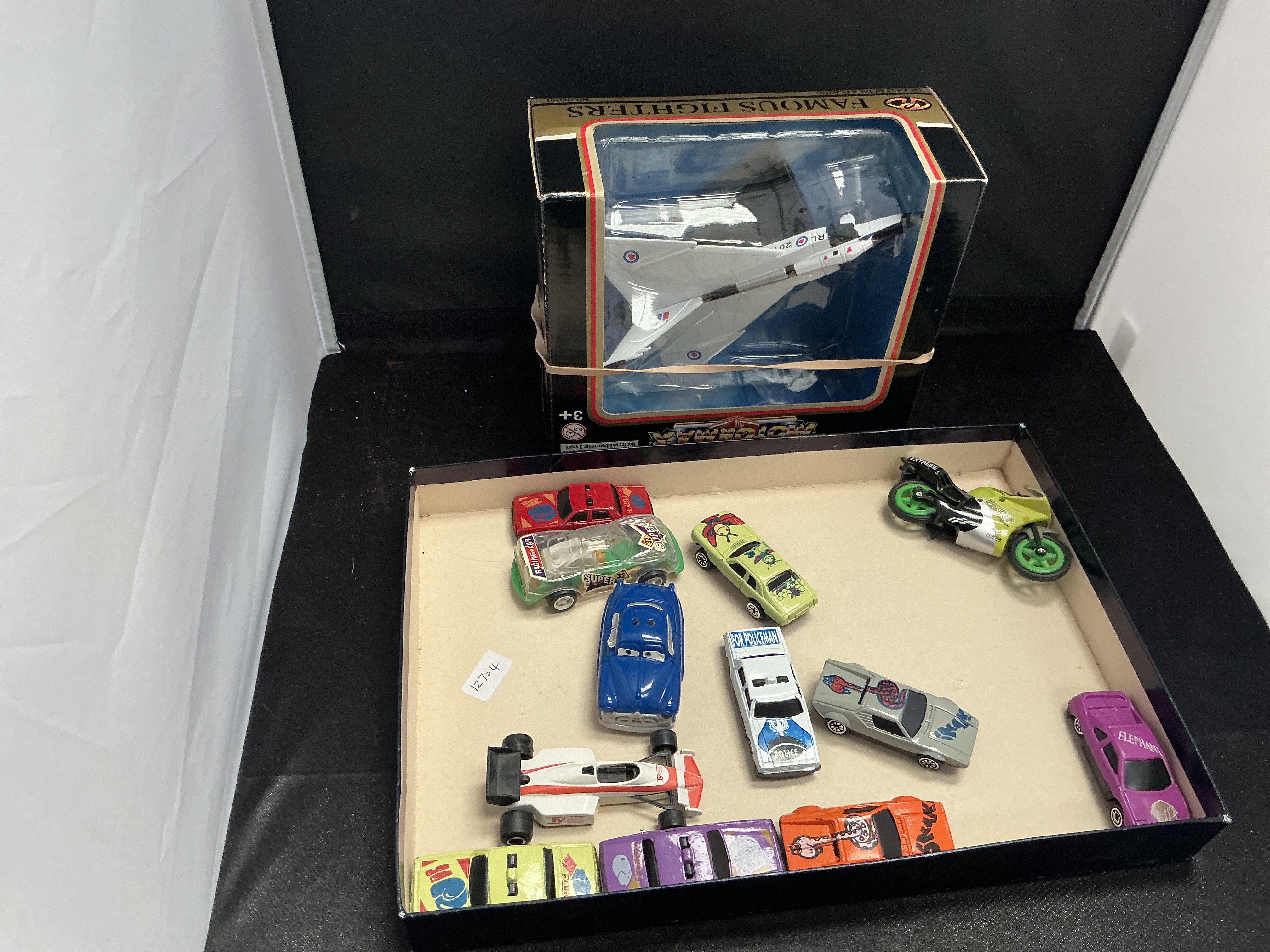 A Boxed Motormax Famous Fighters Avro Vulcan Model Aircraft and a Collection of Assorted Toy Vehicles