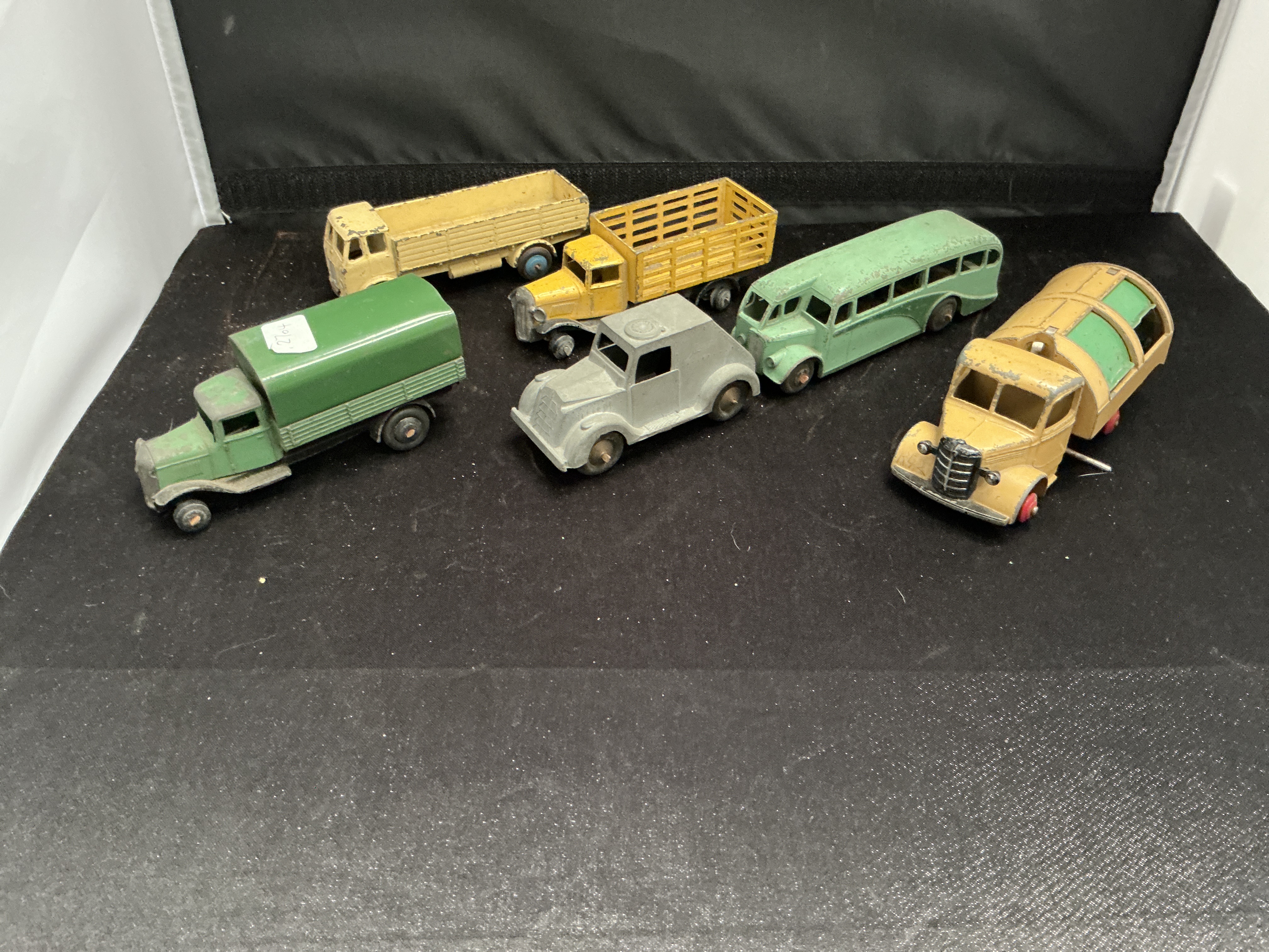 A Collection of Dinky Toys Commercial Vehicles and a Bus